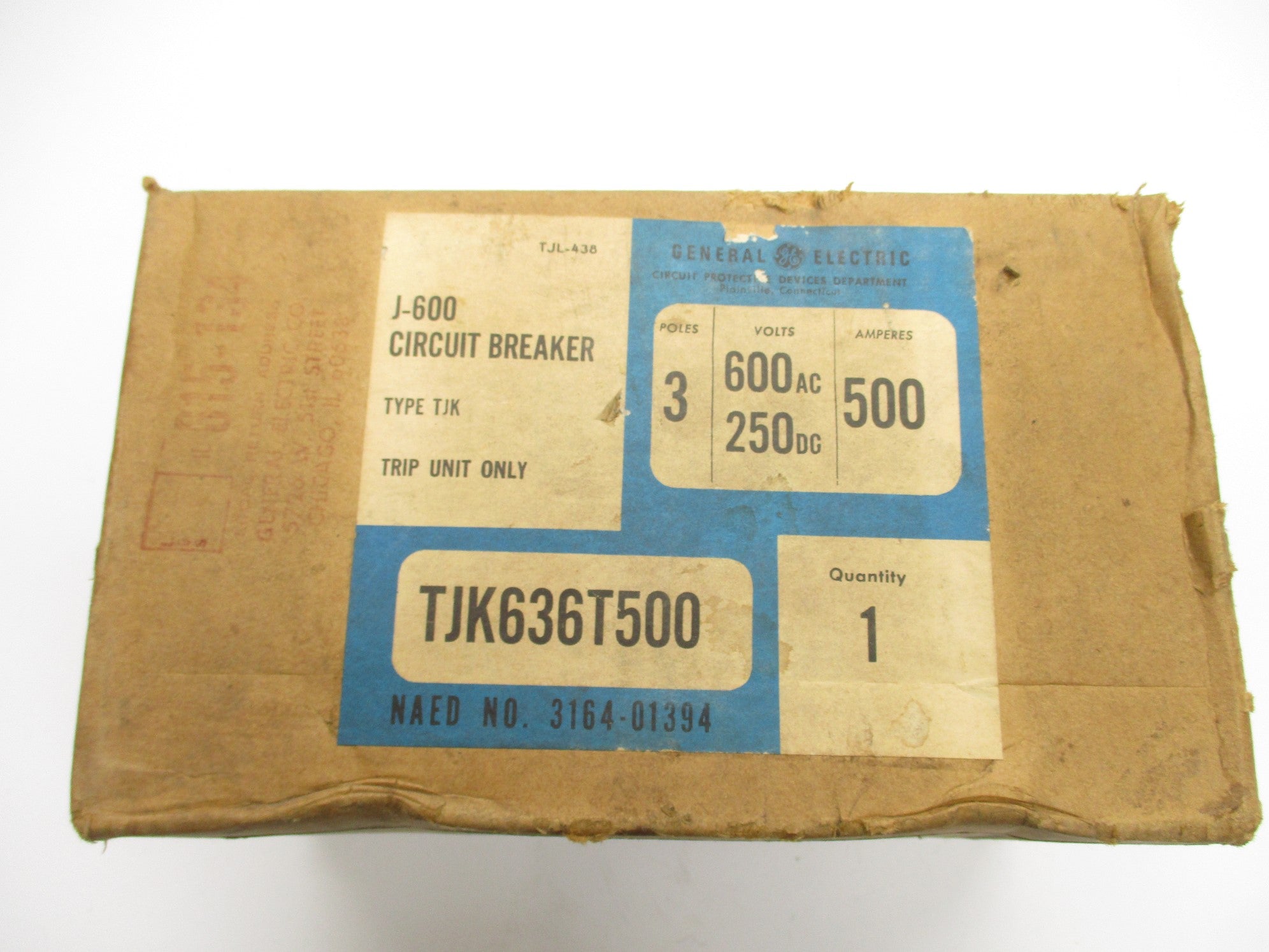 GENERAL ELECTRIC TJK636T500 600VAC 500A NSFS