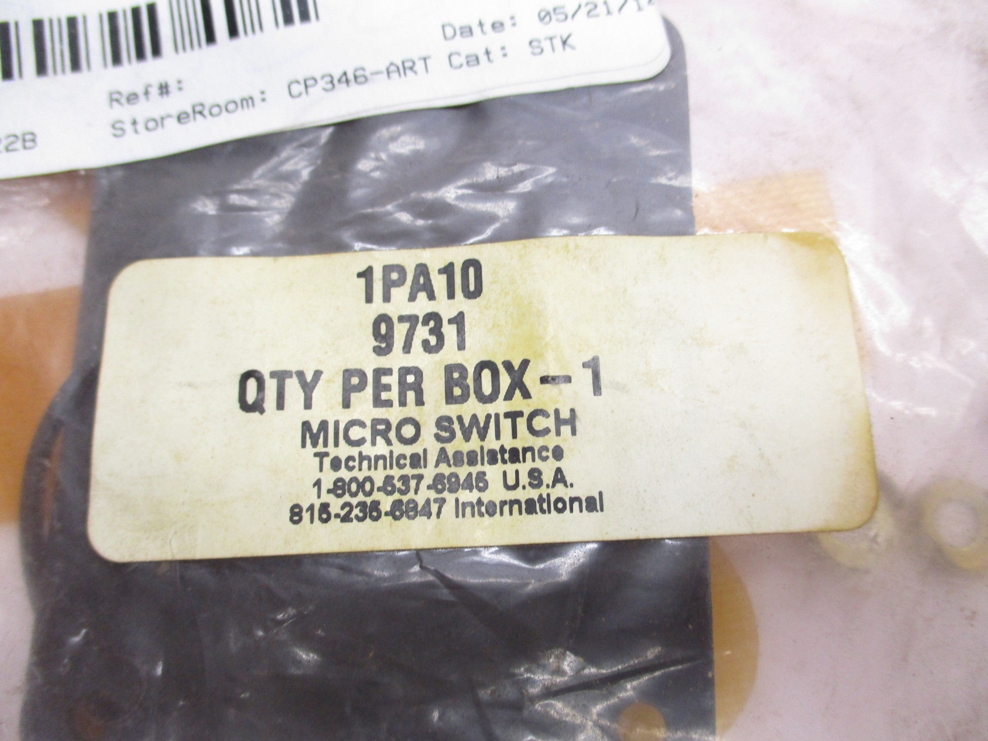 MICRO SWITCH 1PA10 NSMP