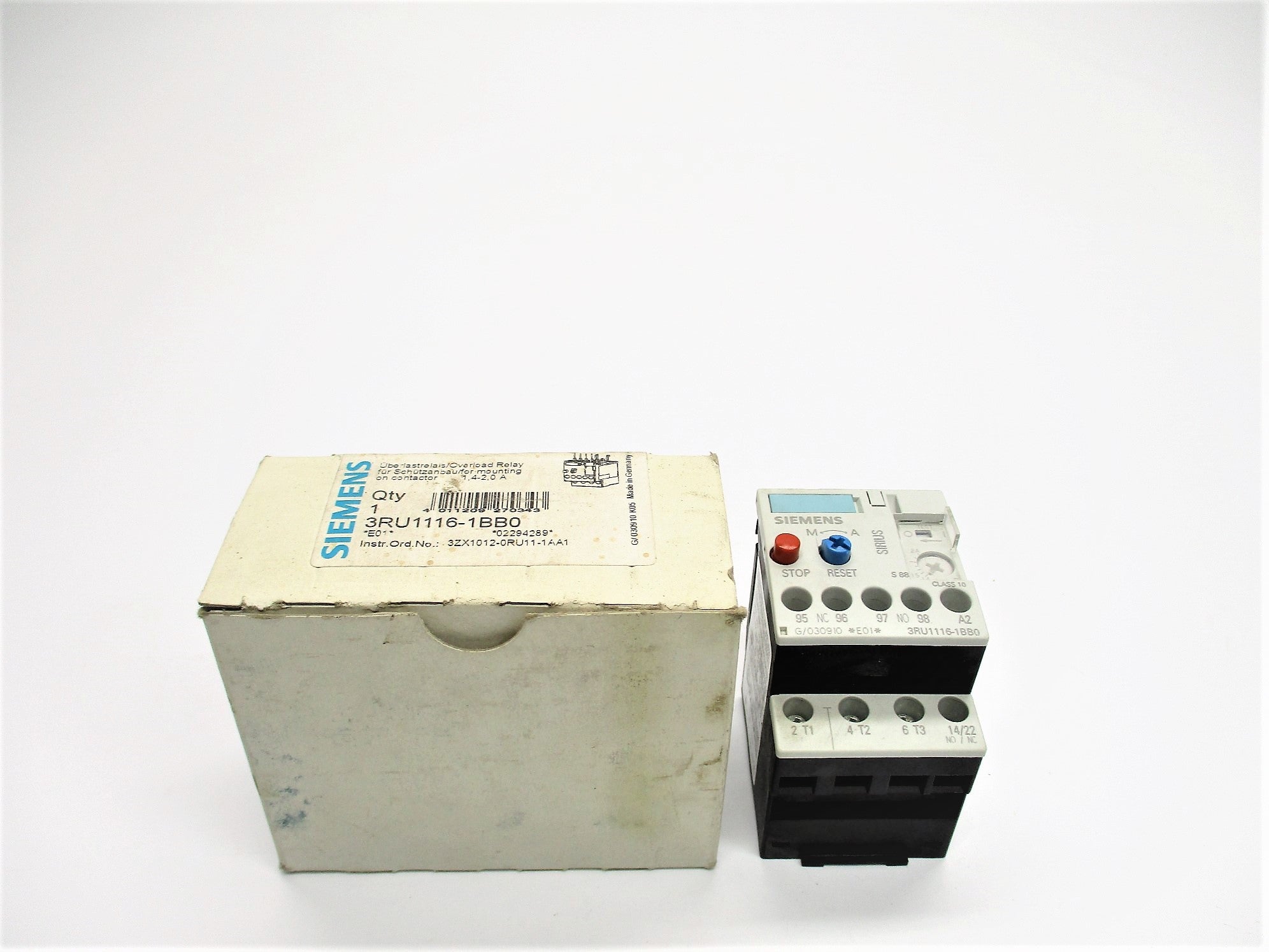 SIEMENS 3RU1116-1BB0 1.4-2.0A NSMP