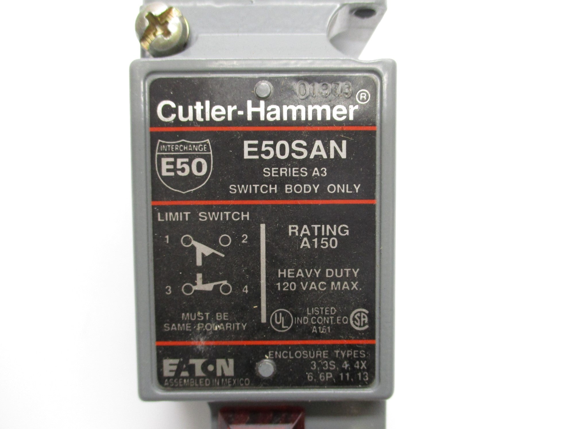 CUTLER HAMMER E50SAN SER. A3 NSMP