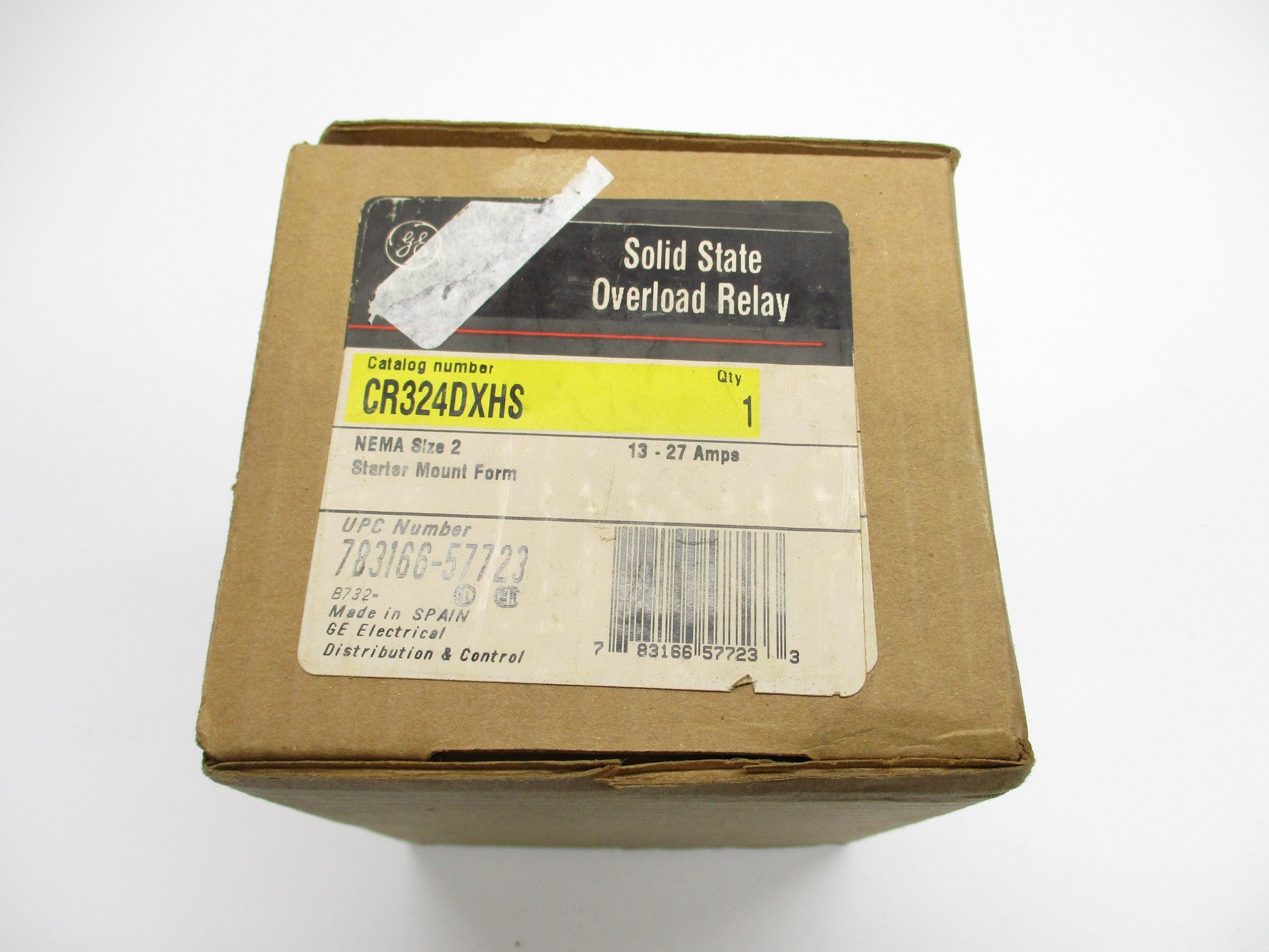 GENERAL ELECTRIC CR324DXHS 600VAC 13-27A NSMP