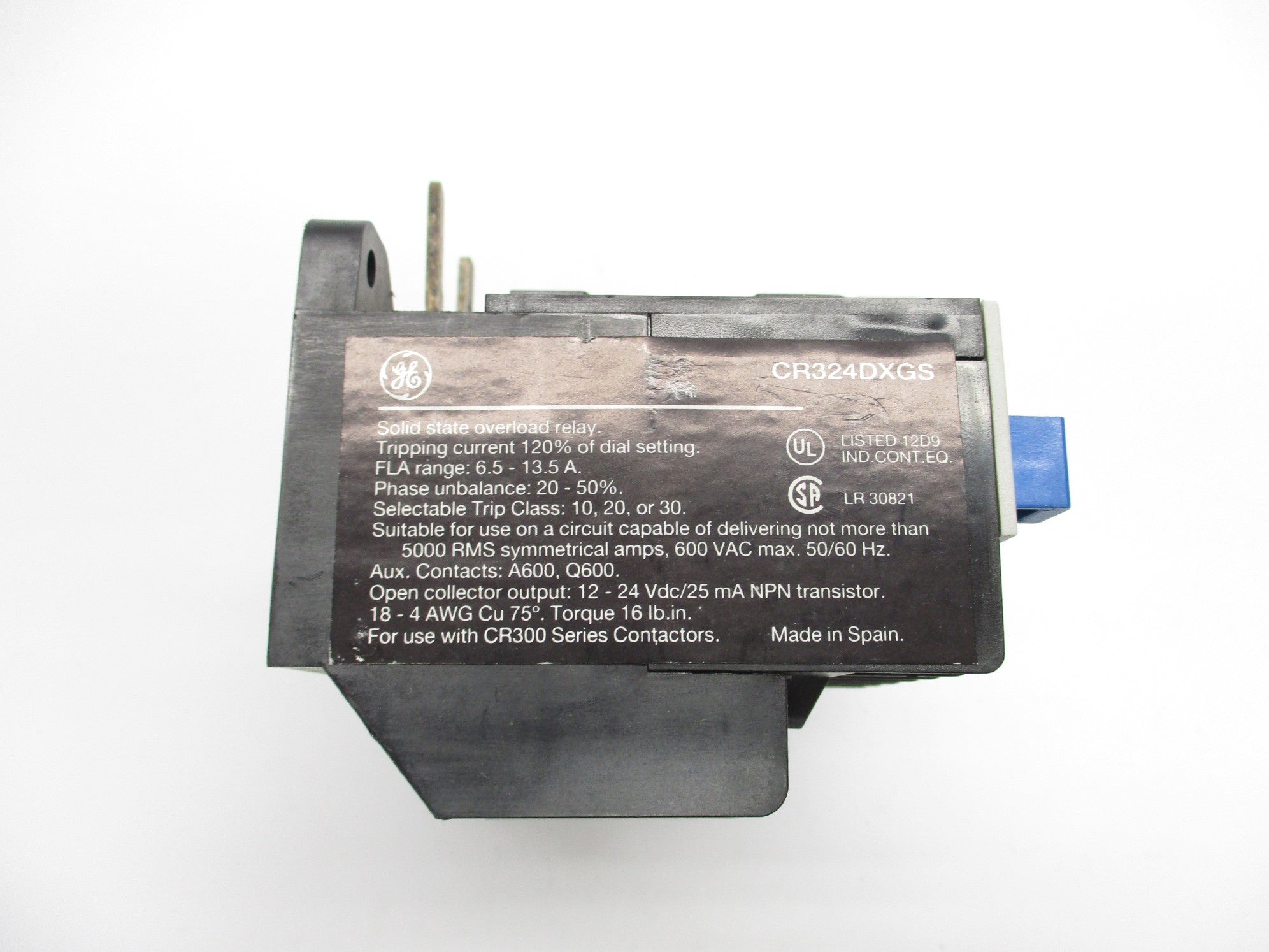 GENERAL ELECTRIC CR324DXGS 600VAC 6.5-13.5A NSMP