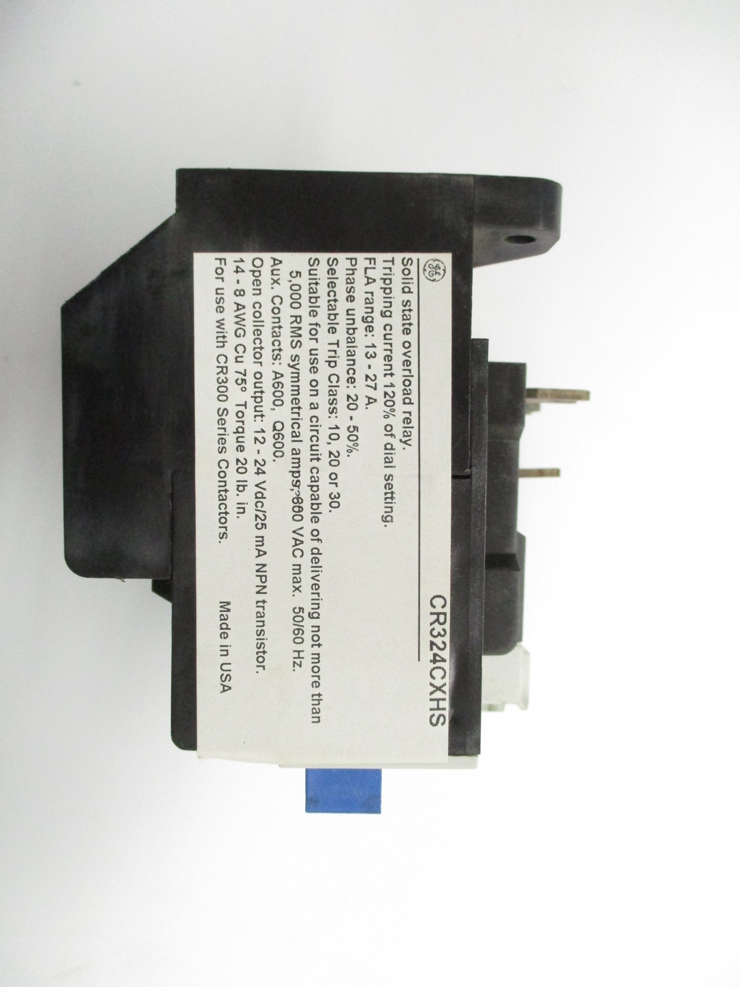 GENERAL ELECTRIC CR324CXHS 600VAC 13-27A NSMP