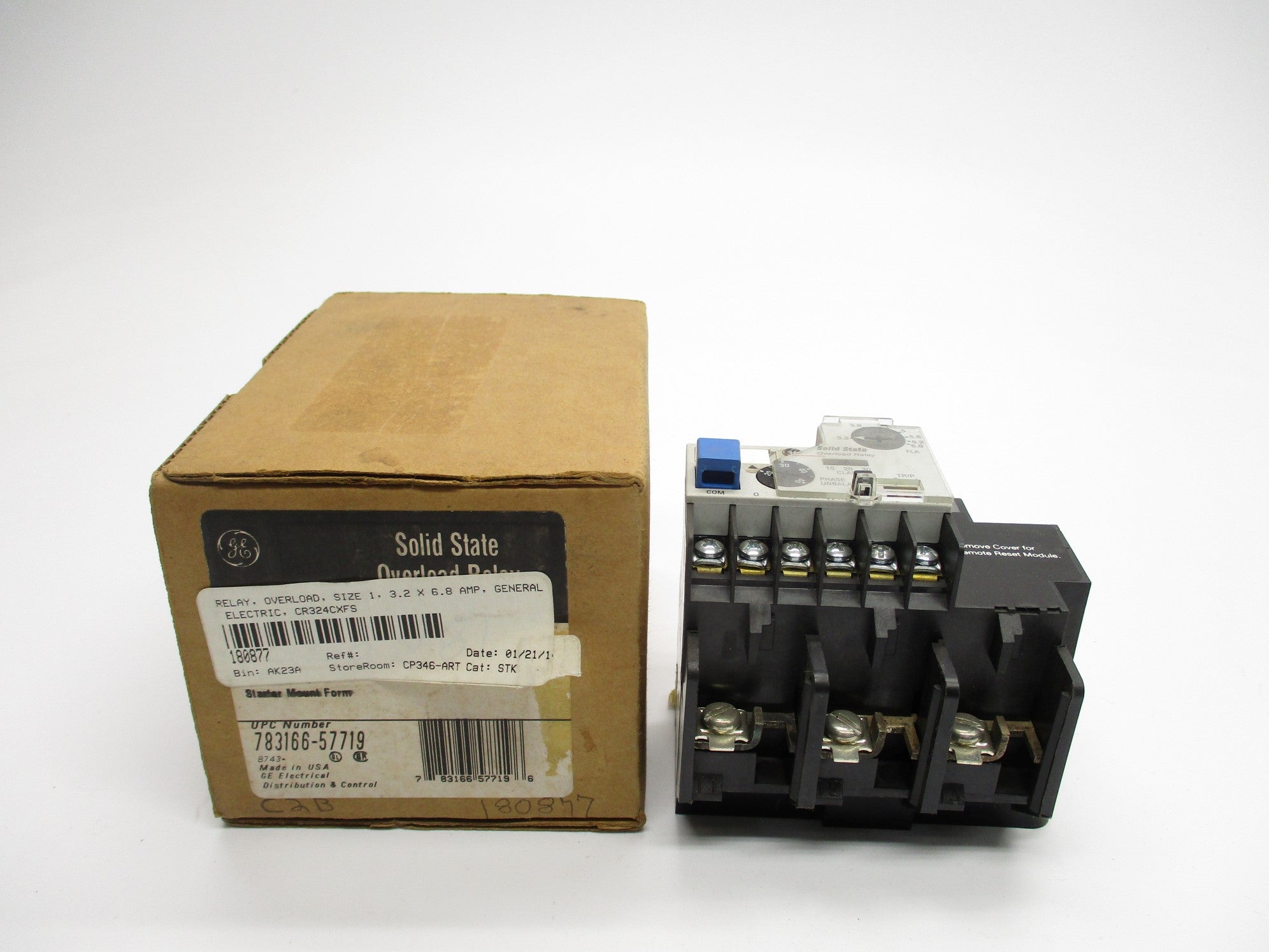 GENERAL ELECTRIC CR324CXFS 600VAC 3.2-6.8A NSMP