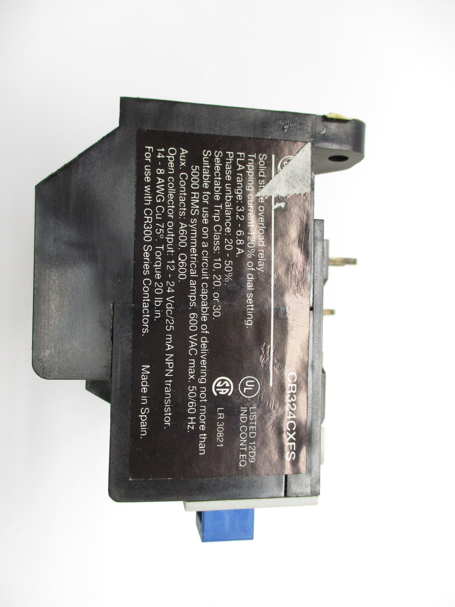 GENERAL ELECTRIC CR324CXFS 600VAC 3.2-6.8A NSMP