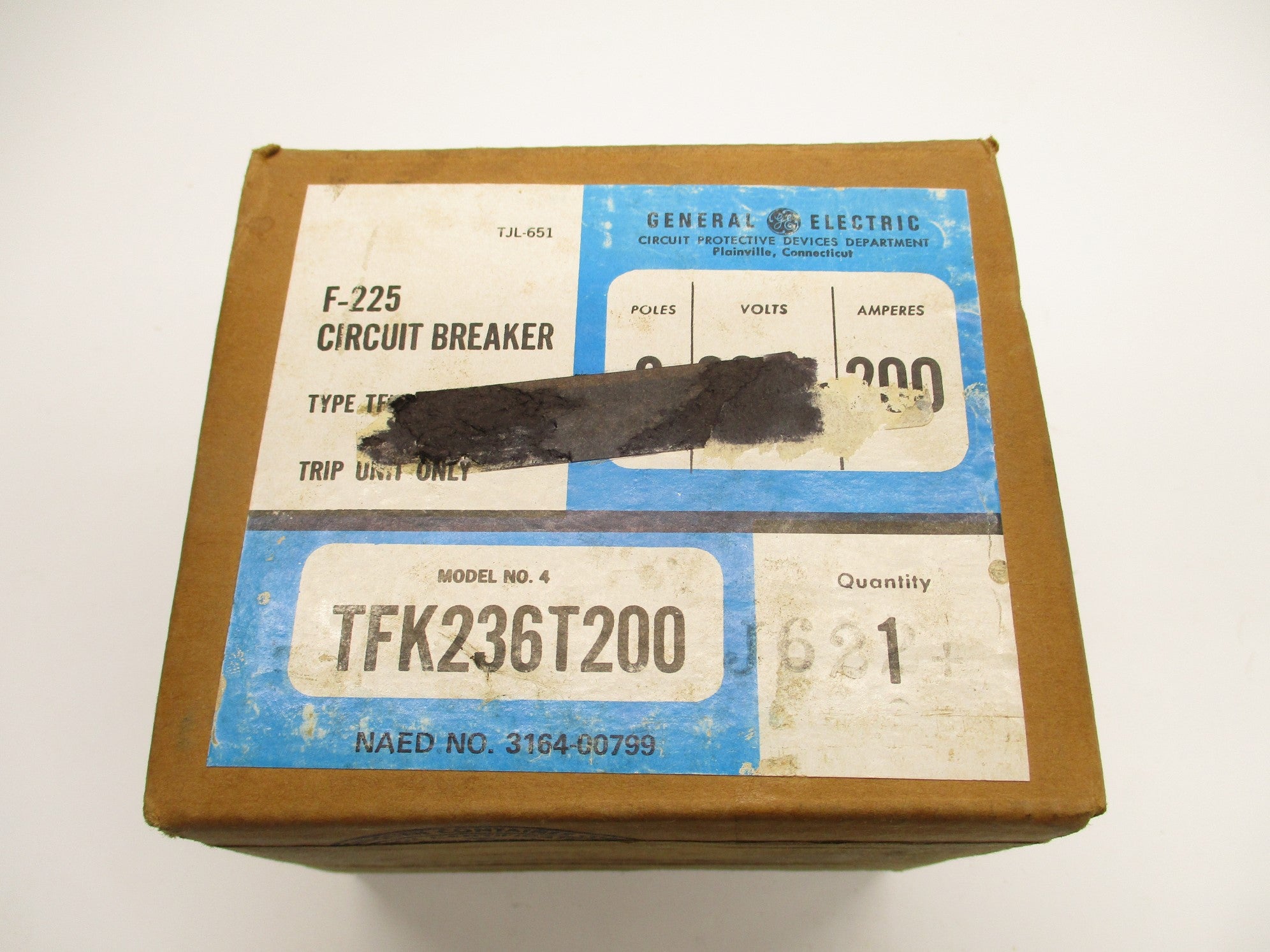 GENERAL ELECTRIC TFK236T200 600VAC 200A NSMP