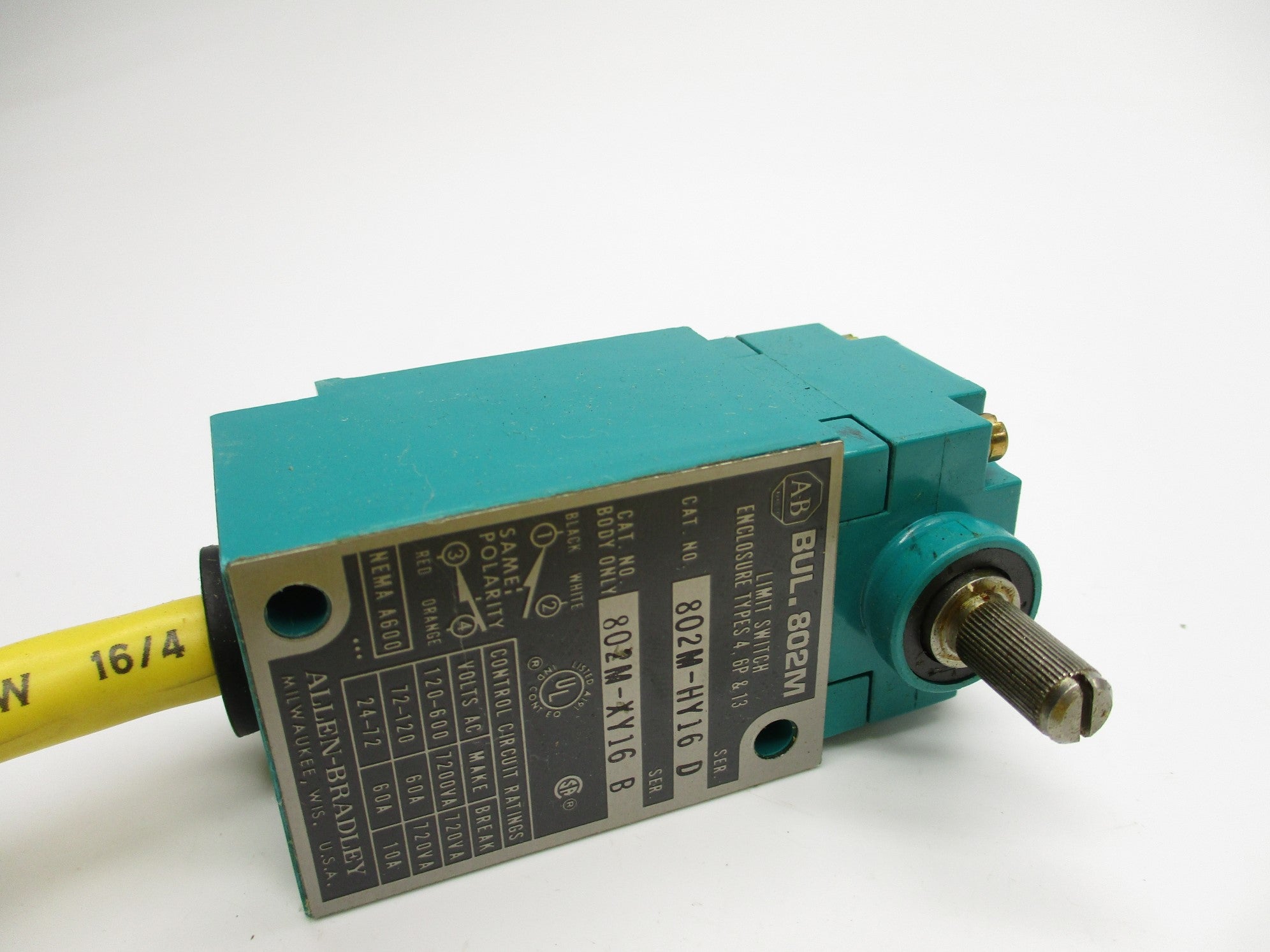 ALLE BRADLEY 802M-HY16 SER. D (AS PICTURED) NSNP