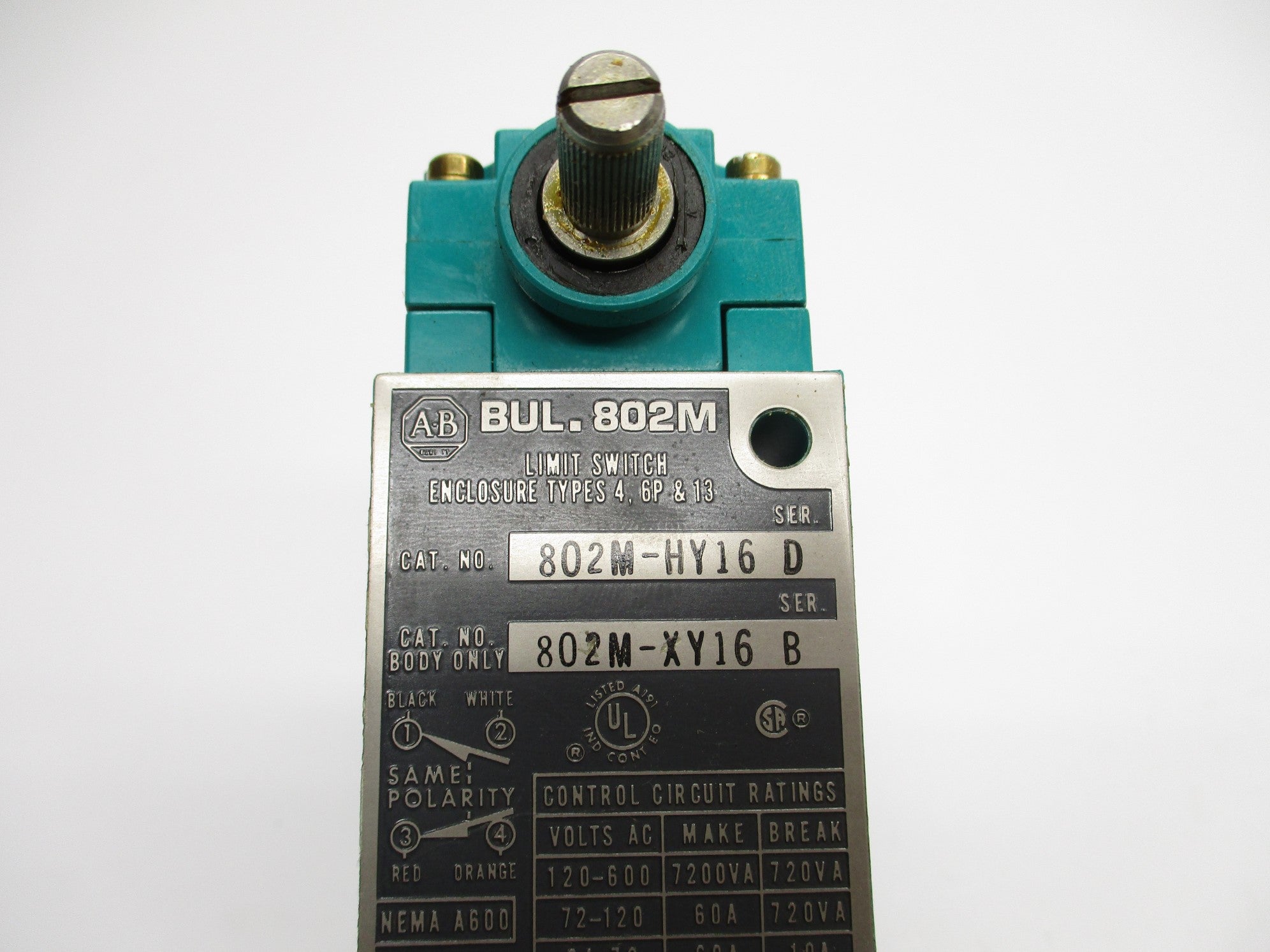 ALLE BRADLEY 802M-HY16 SER. D (AS PICTURED) NSNP