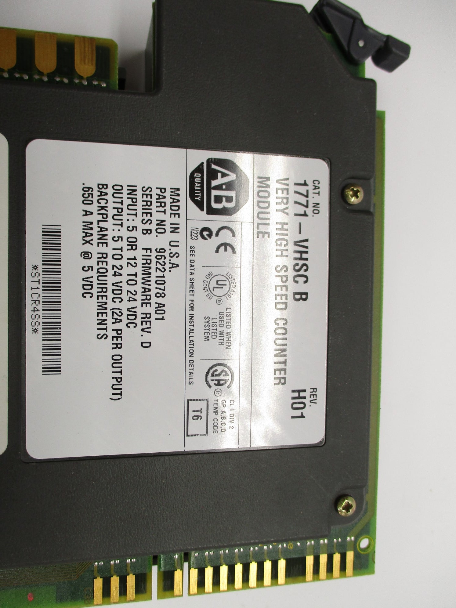 ALLEN BRADLEY 1771-VHSC SER. B 12-24VDC F/W D UNMP