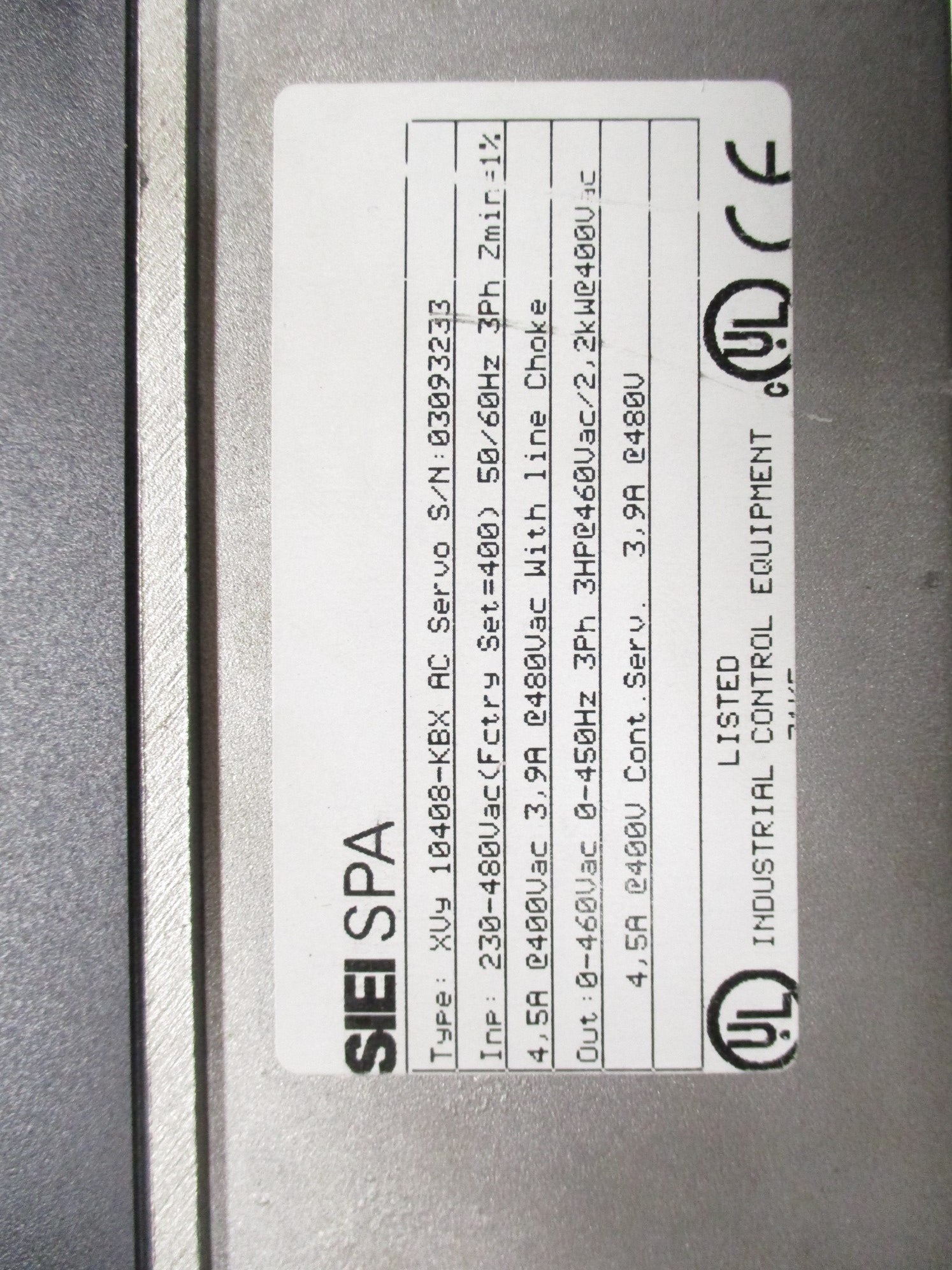 SIEI SPA XVY10408-KBX NSNP