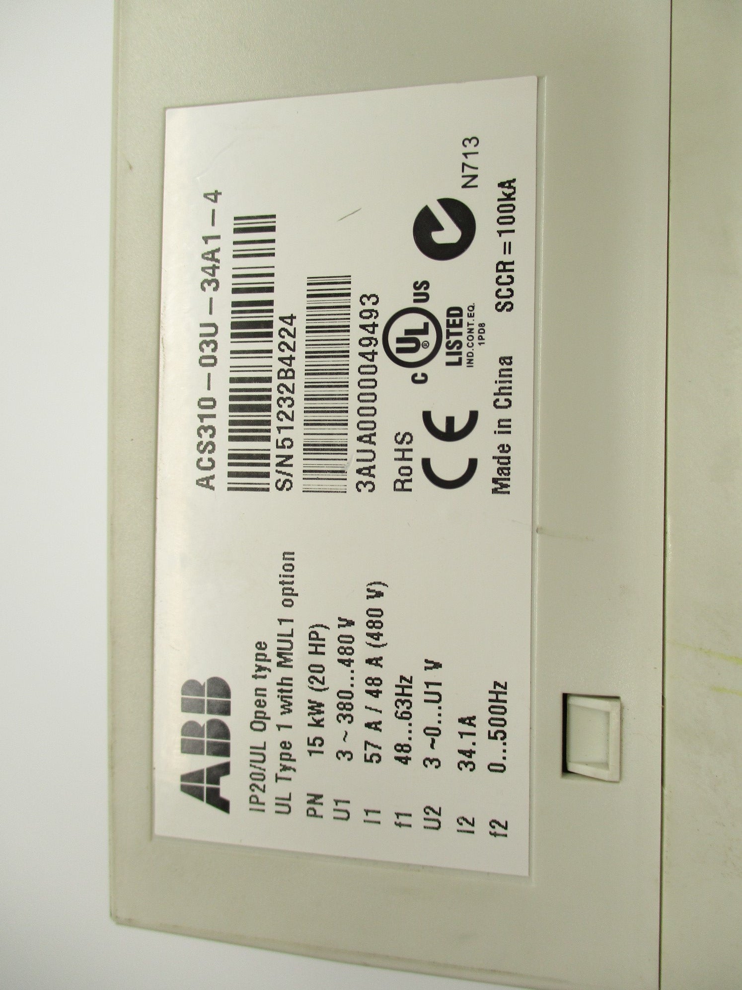 ABB ACS310-03U-34A1-4 NSNP