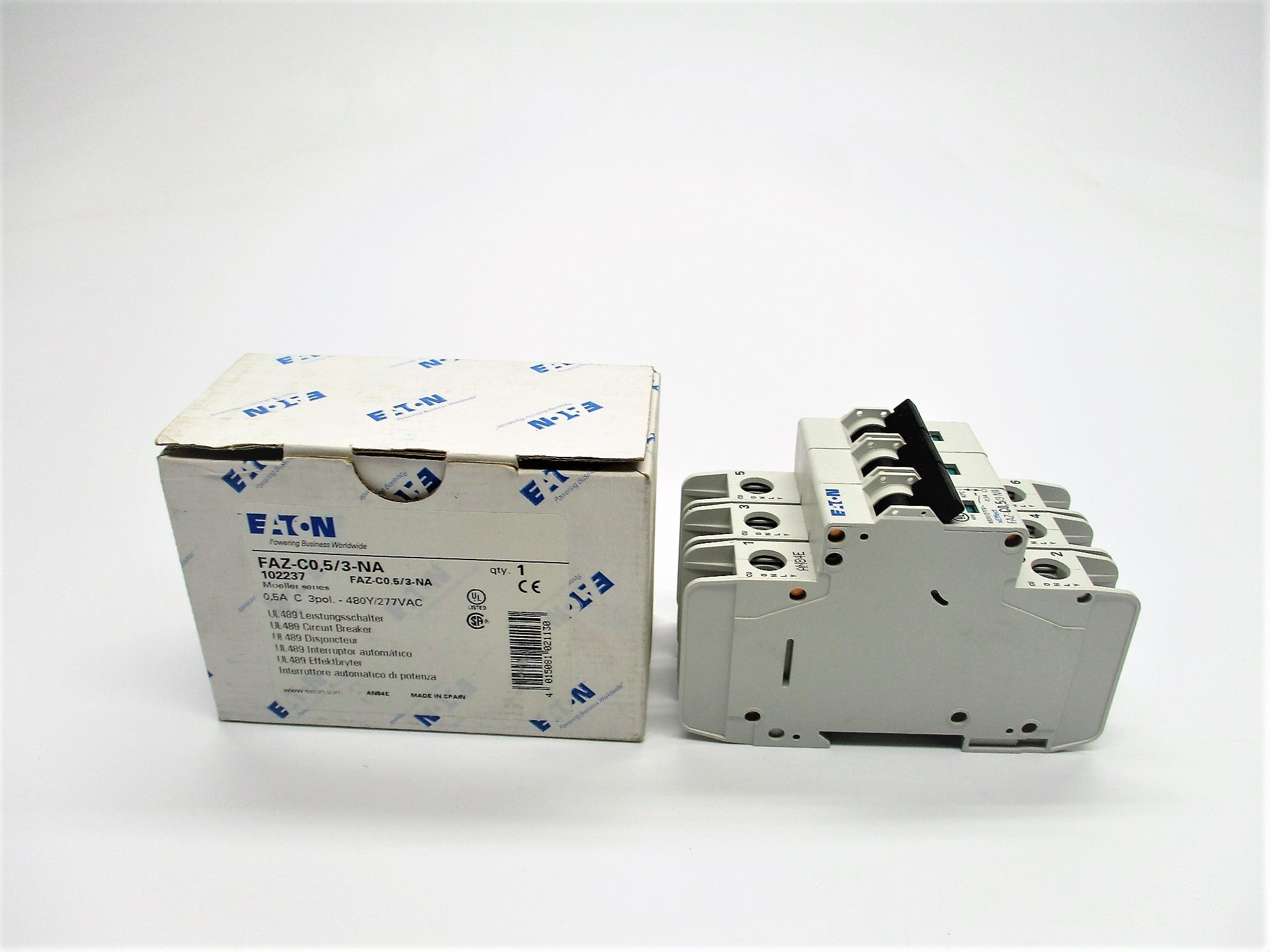 EATON FAZ-C0.5/3-NA 0.5A 480/277VAC NSMP