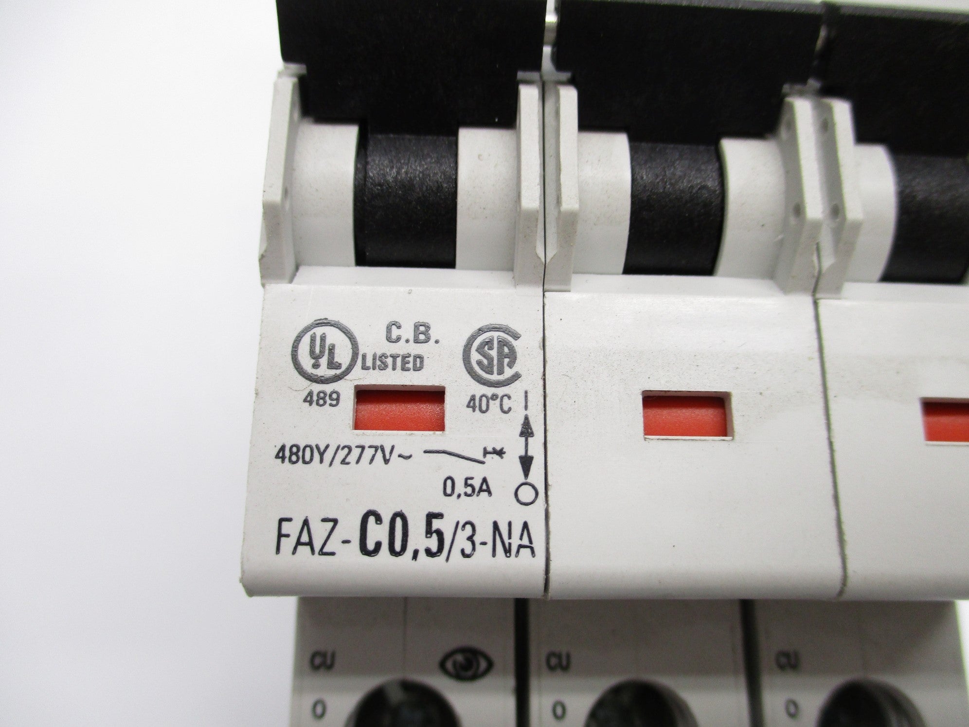 EATON FAZ-C0.5/3-NA 0.5A 480/277VAC NSNP