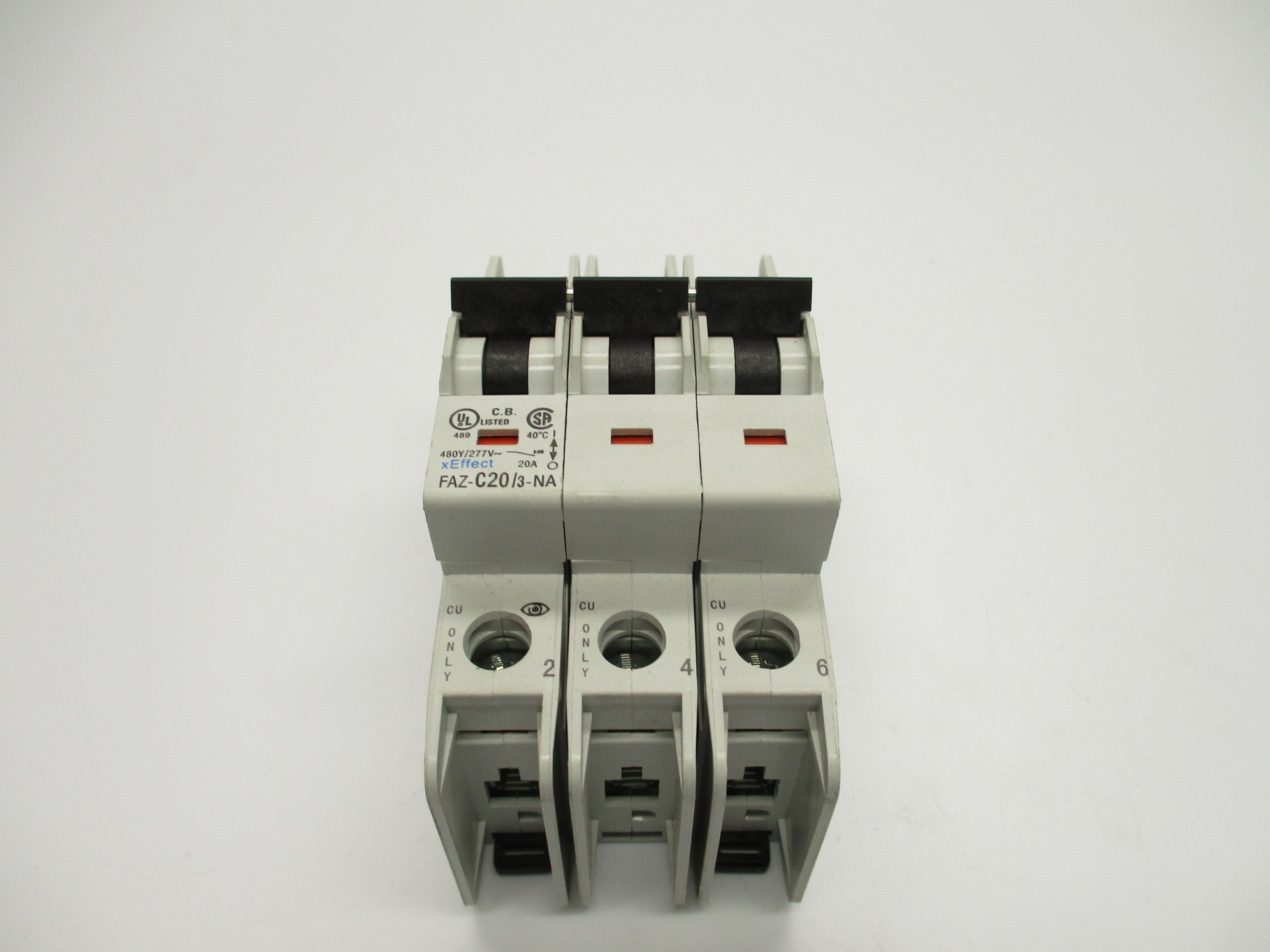 EATON FAZ-C20/3-NA 20A 480/277VAC NSNP