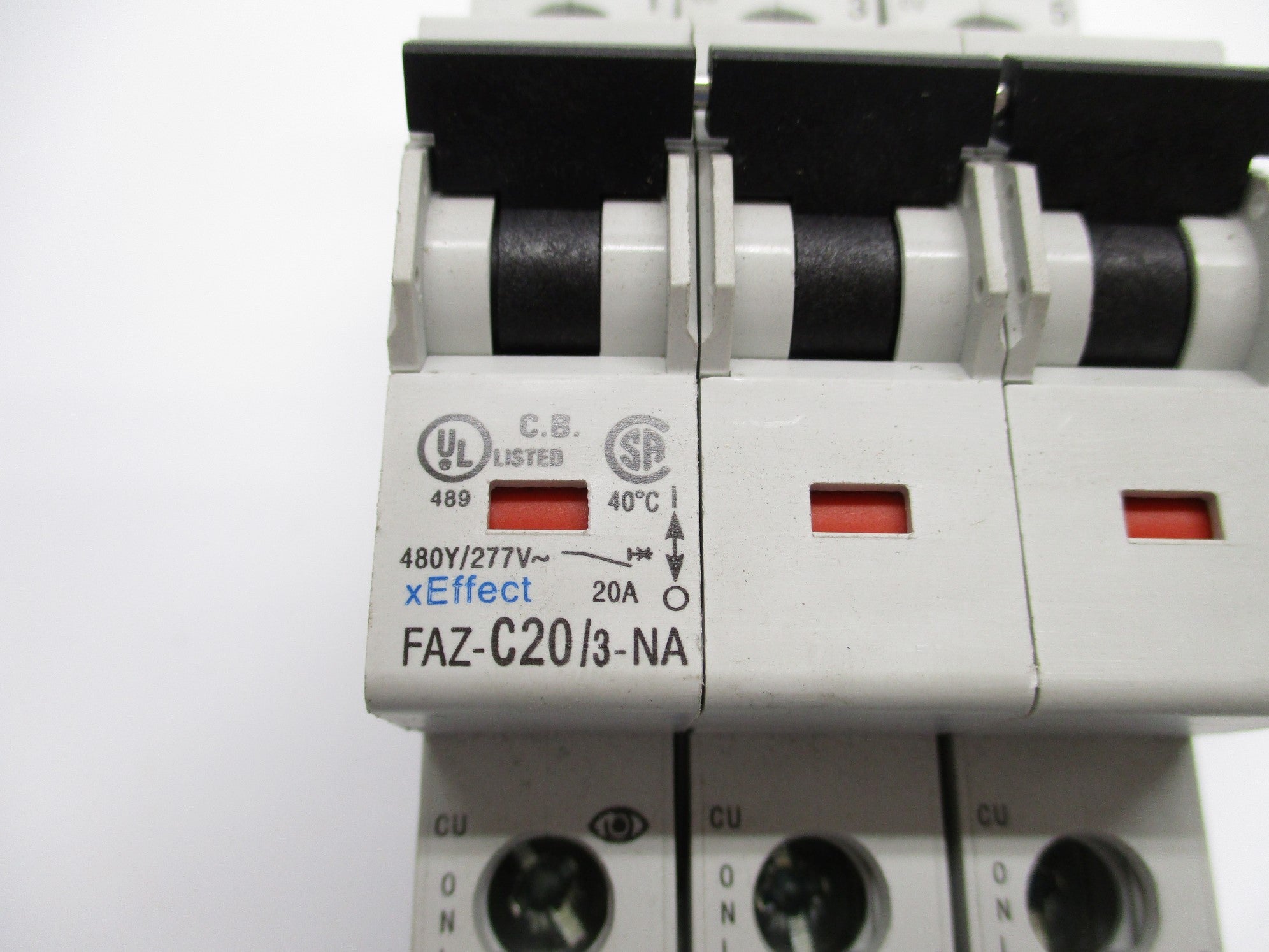 EATON FAZ-C20/3-NA 20A 480/277VAC NSNP