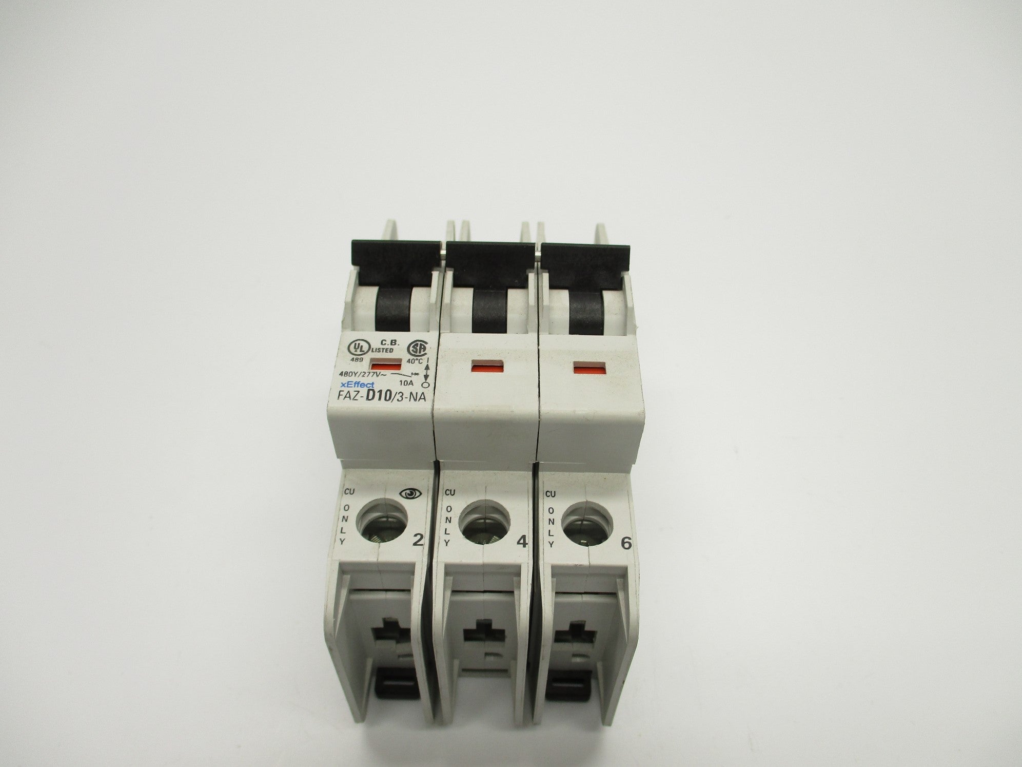 EATON FAZ-D10/3-NA 10A 480/277VAC NSNP