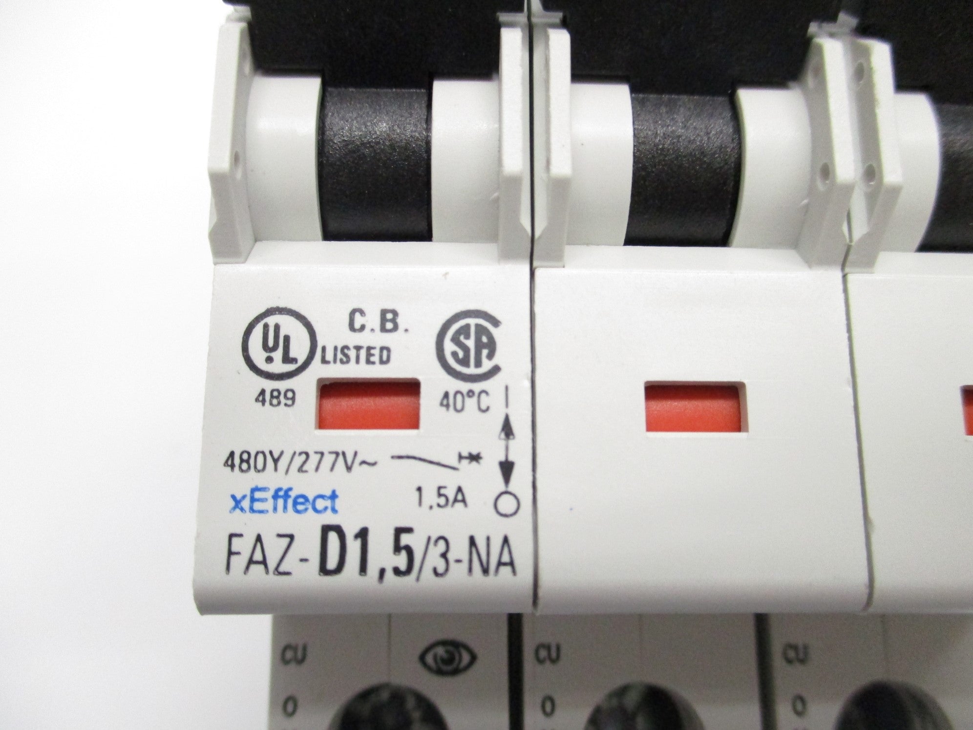 EATON FAZ-D1.5/3-NA 1.5A 480/277VAC NSMP