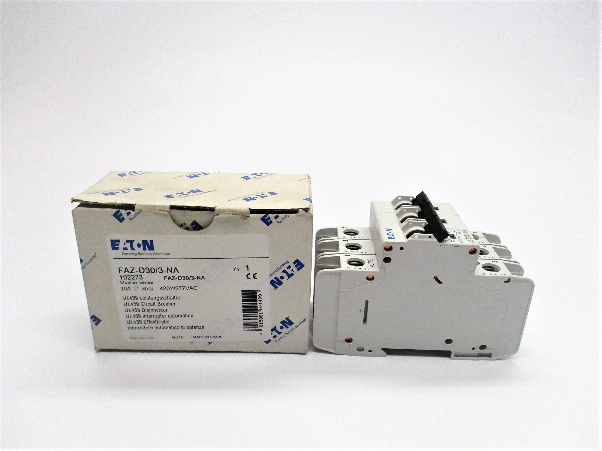 EATON FAZ-D30/3-NA 30A 480/277VAC NSMP