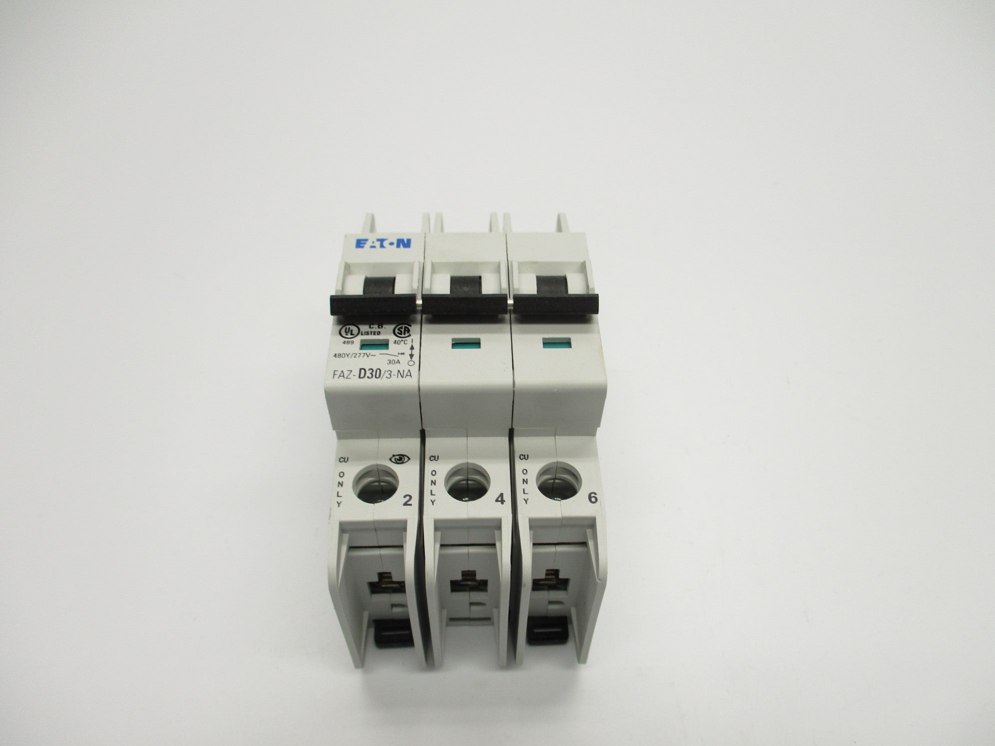 EATON FAZ-D30/3-NA 30A 480/277VAC NSMP