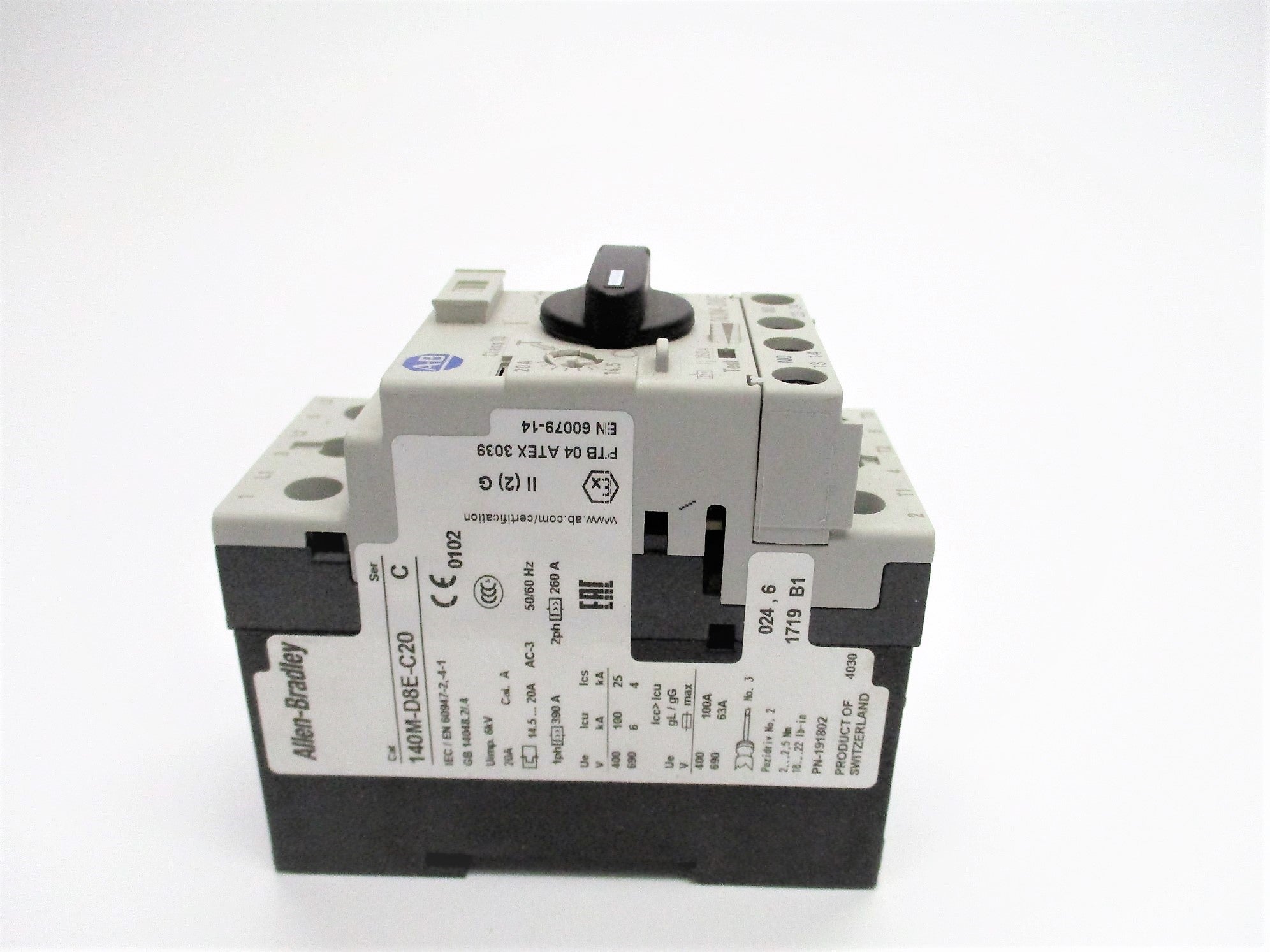 ALLEN BRADLEY 140M-D8E-C20 SER. C 14.5-20A 690V NSNP