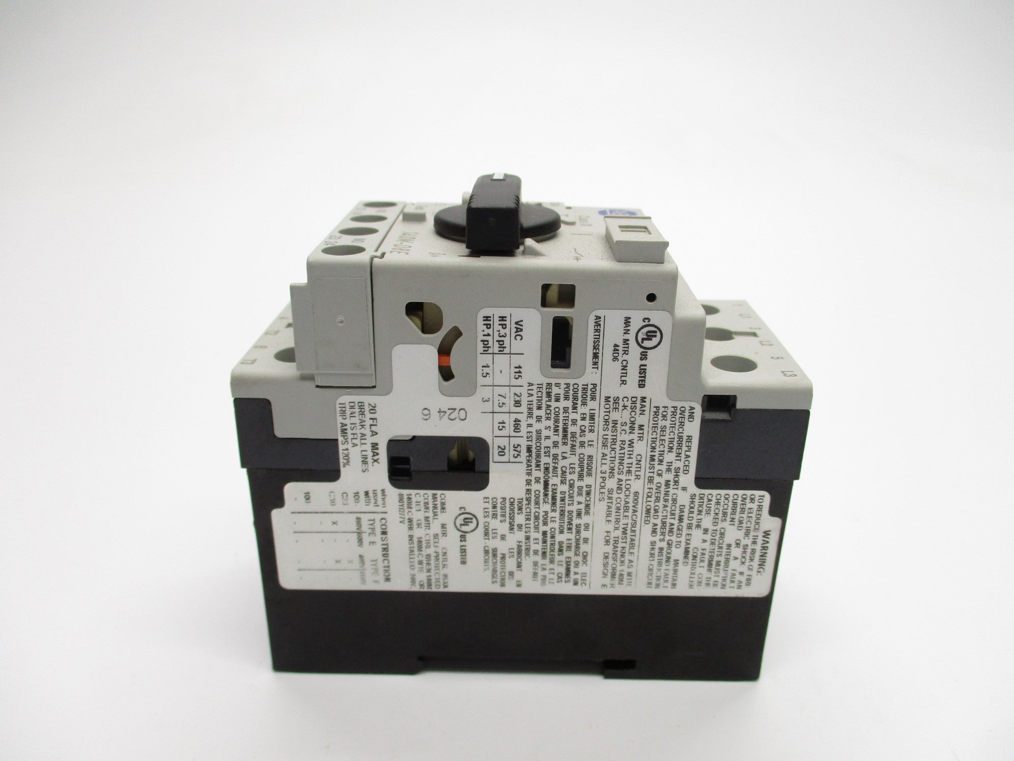 ALLEN BRADLEY 140M-D8E-C20 SER. C 14.5-20A 690V NSNP