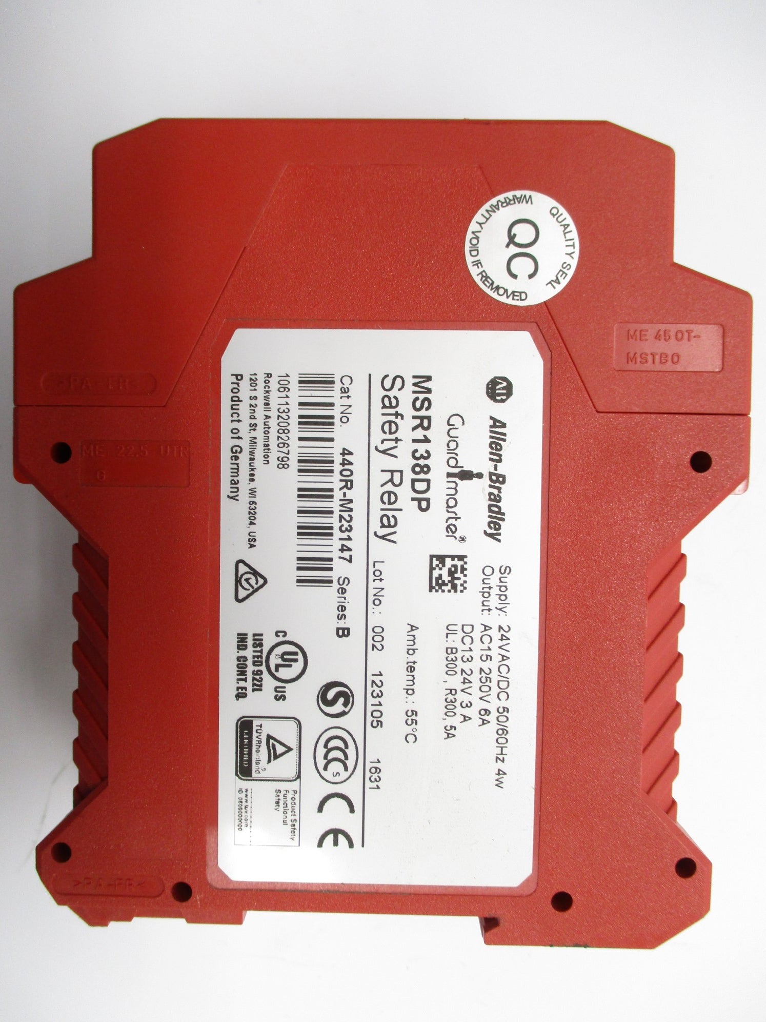 ALLEN BRADLEY 440R-M23147 SER. B 24VAC/DC 3A NSNP