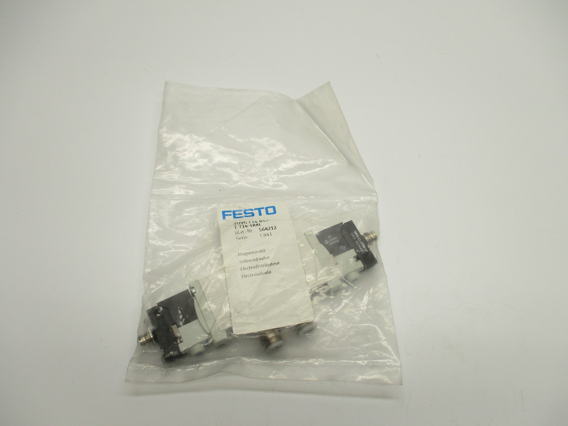 FESTO VUVG-L14-B52-T-T14-1R8L 12/24VDC NSMP