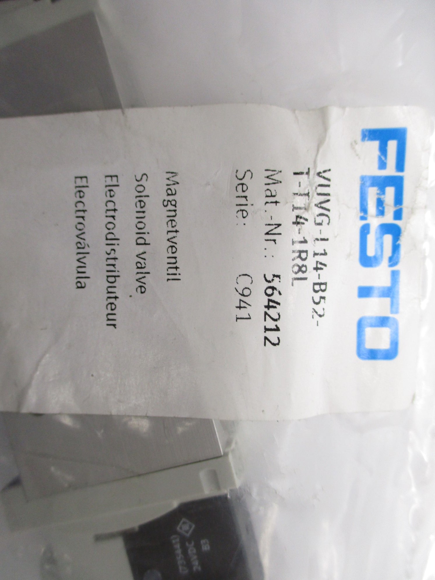 FESTO VUVG-L14-B52-T-T14-1R8L 12/24VDC NSMP