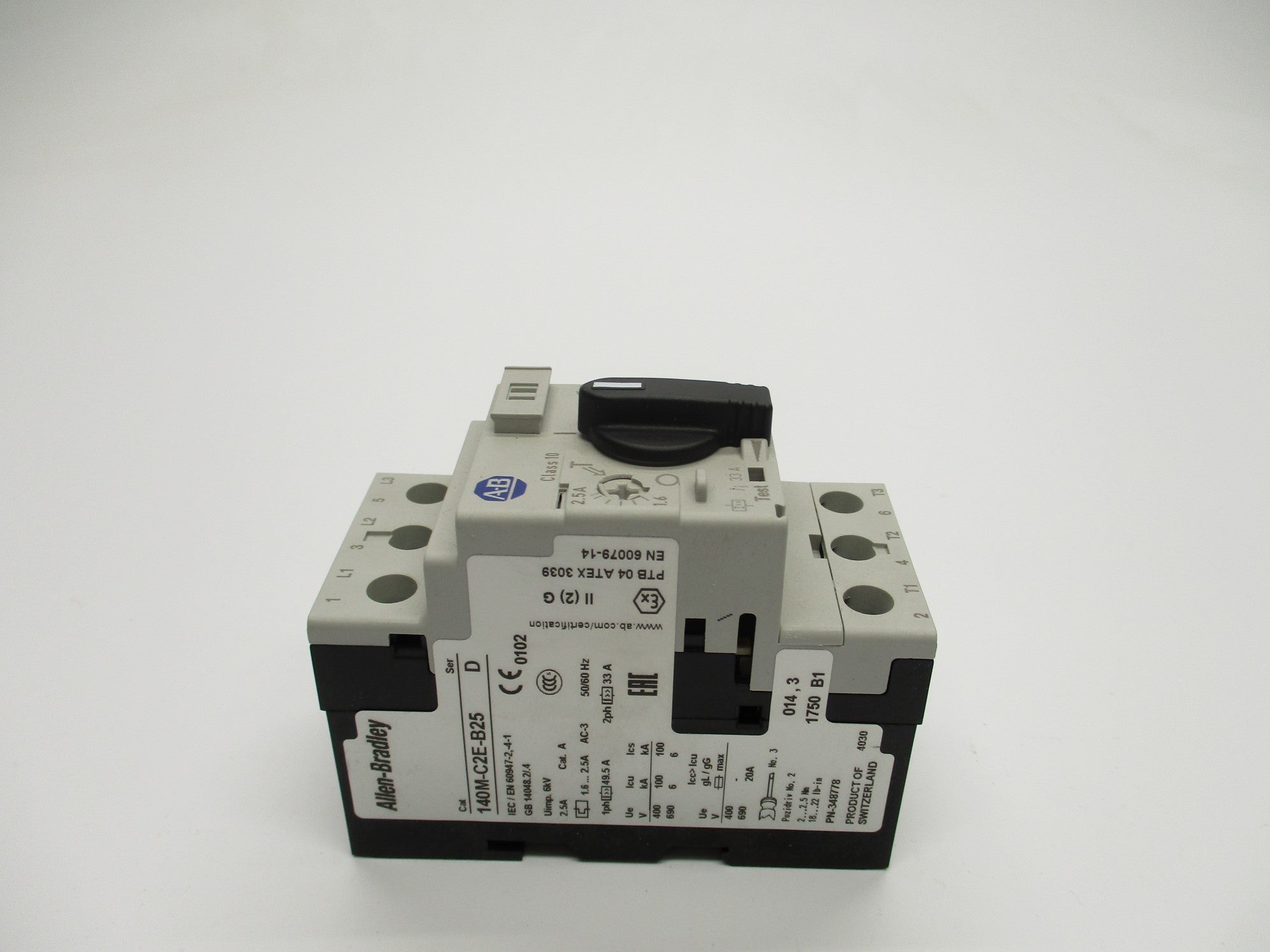 ALLEN BRADLEY 140M-C2E-B25 SER. D 1.6-2.5A 690V NSNP