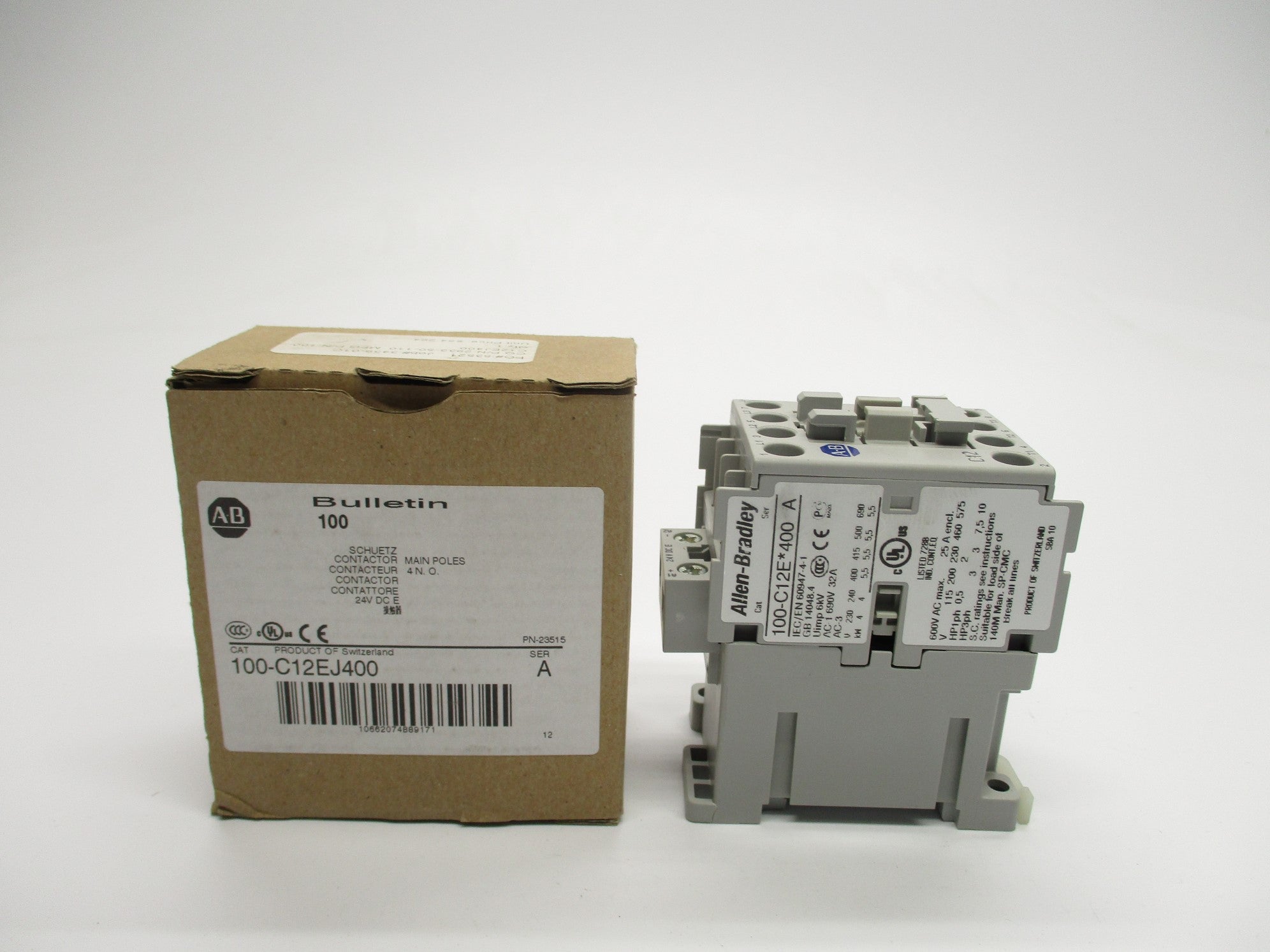 ALLEN BRADLEY 100-C12EJ400 SER. A 24VDC (BR/WH) NSMP