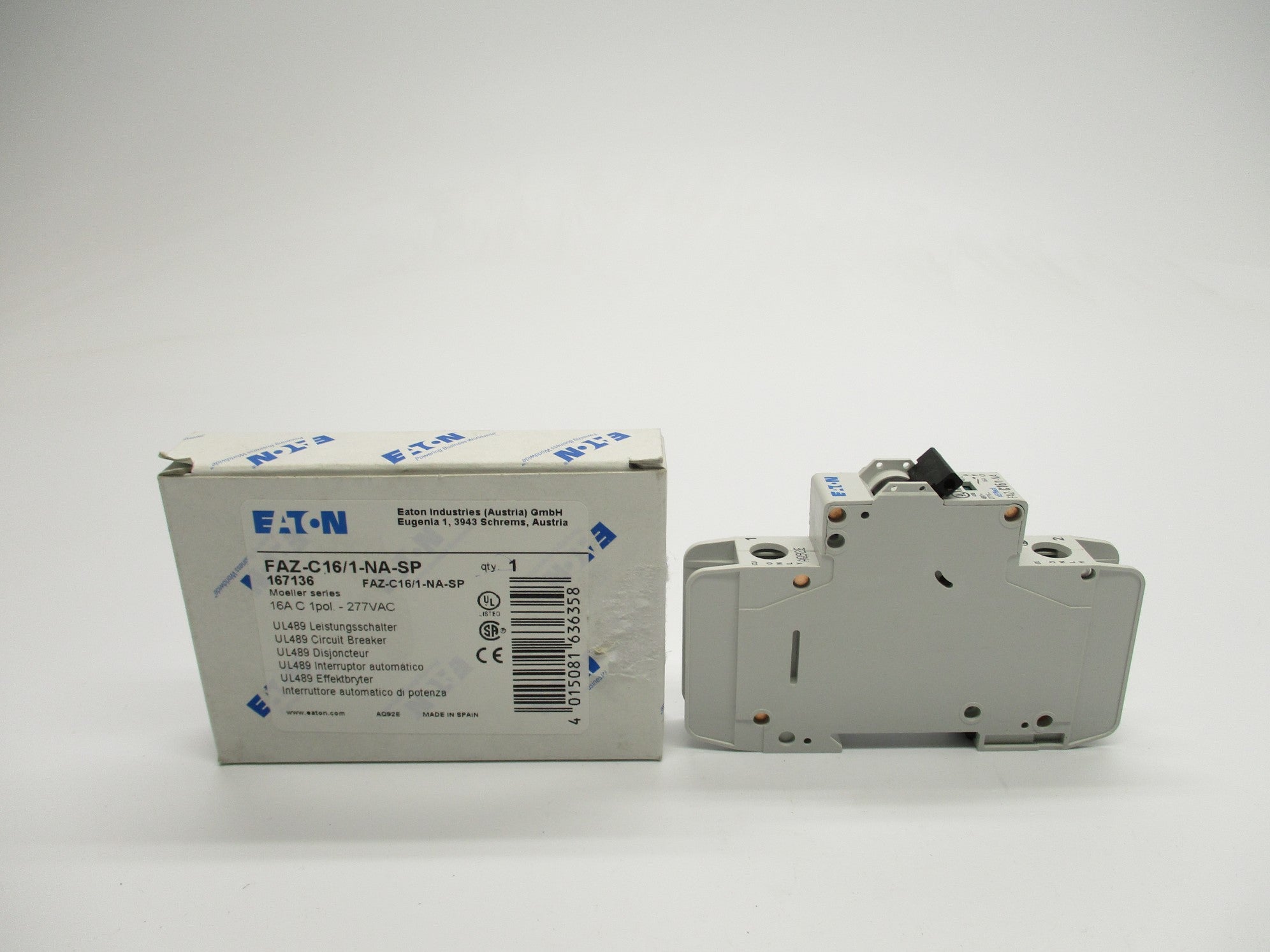 EATON FAZ-C16/1-NA-SP 16A 277VAC NSMP