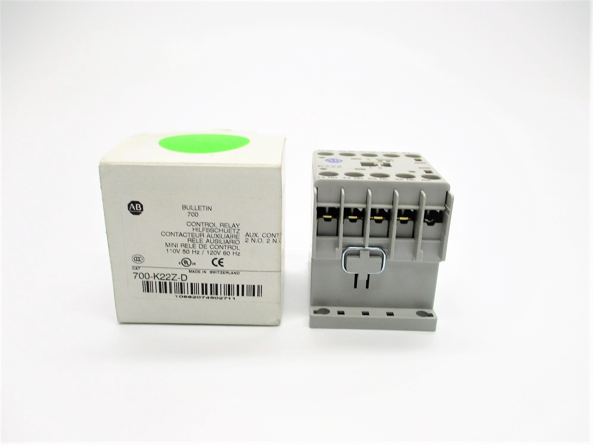 ALLEN BRADLEY 700-K22Z-D SER. B 110/120V (WH) NSMP