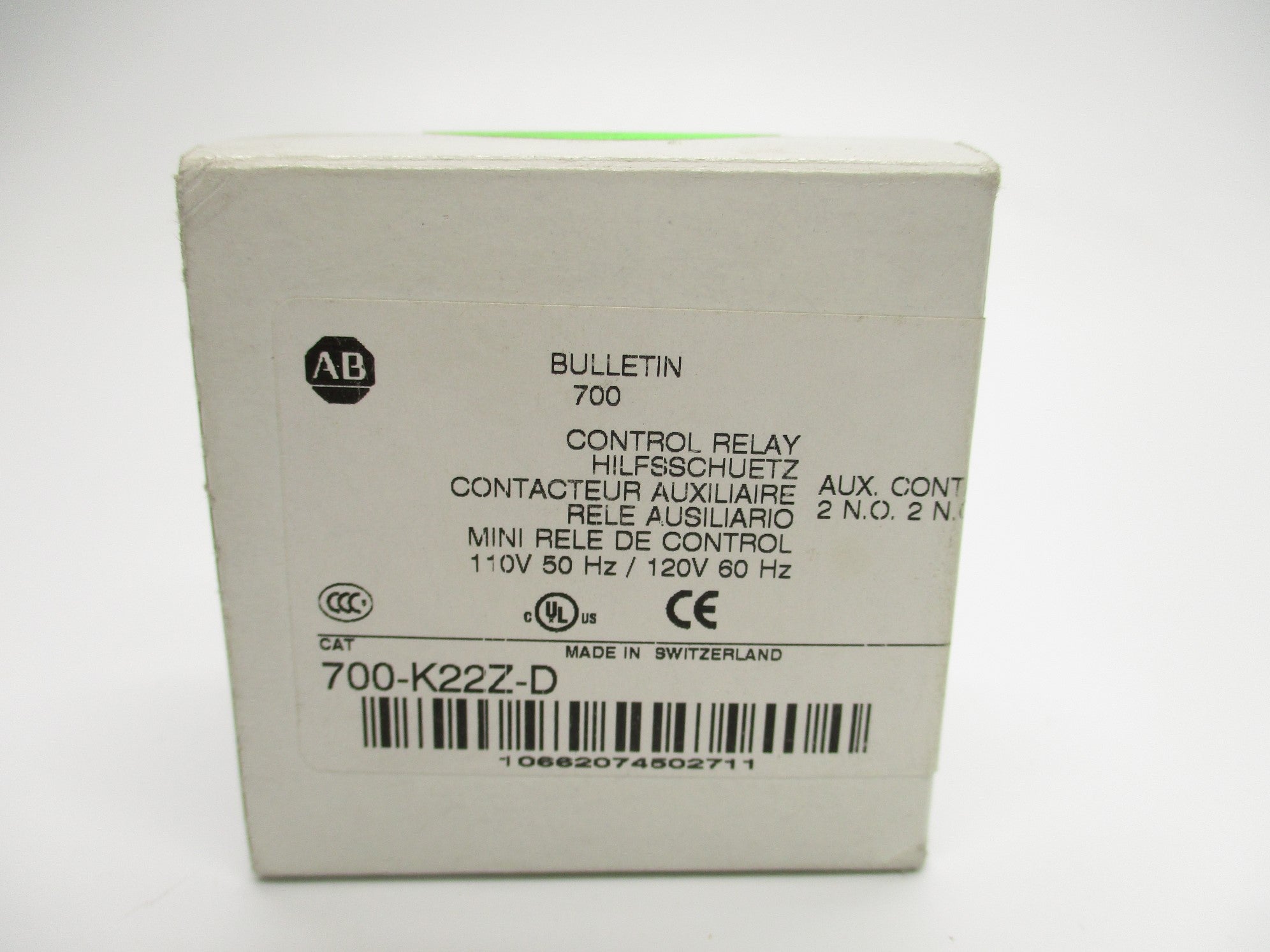 ALLEN BRADLEY 700-K22Z-D SER. B 110/120V (WH) NSMP