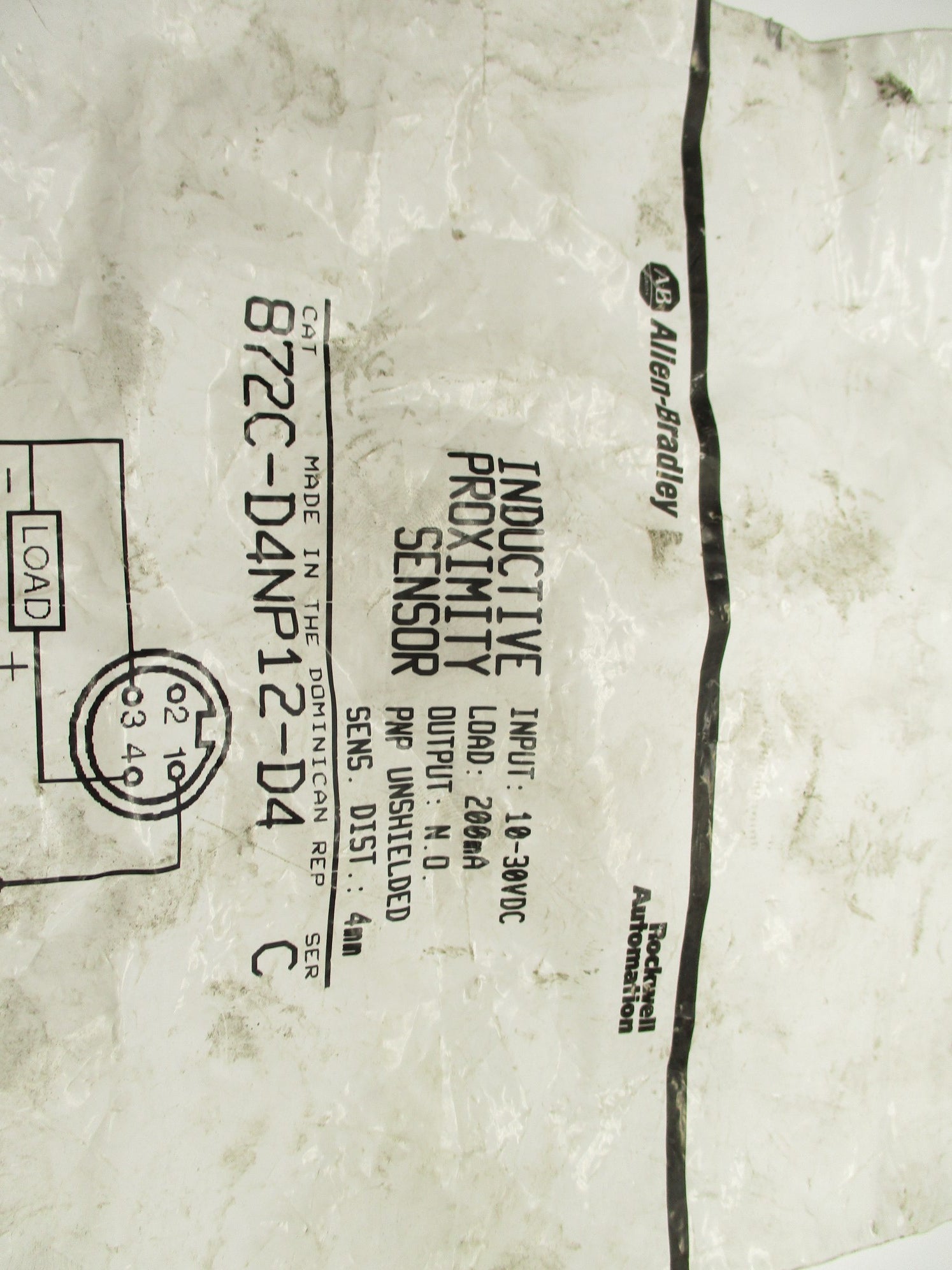 ALLEN BRADLEY 872C-D4NP12-D4 SER. C (WH) NSMP