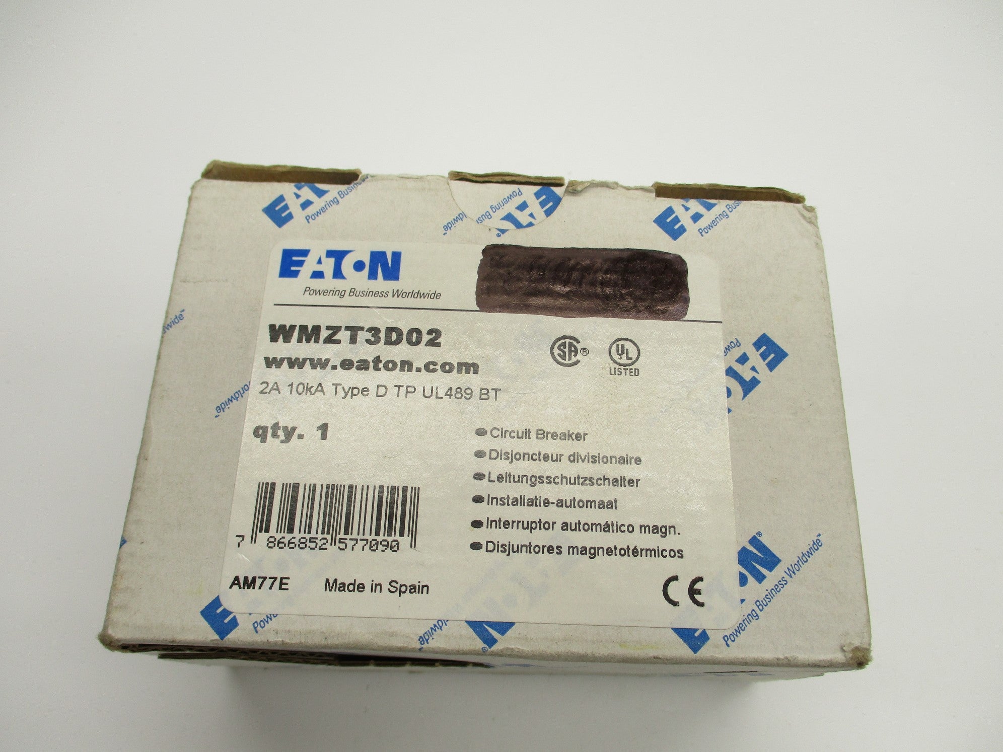 EATON WMZT3D02 2A 480/277VAC NSMP