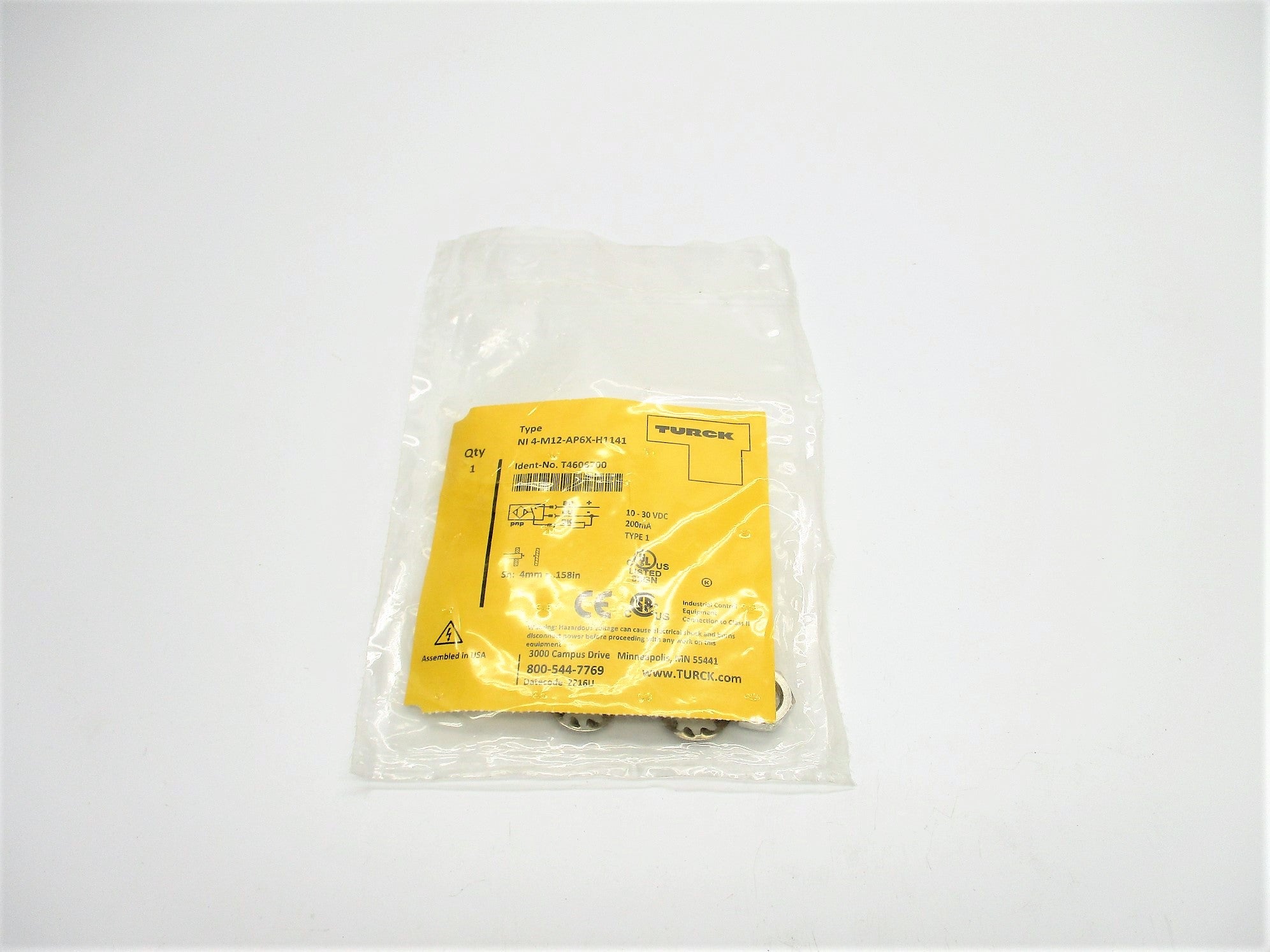 TURCK NI4-M12-AP6X-H1141 T4606700 10-30VDC NSMP