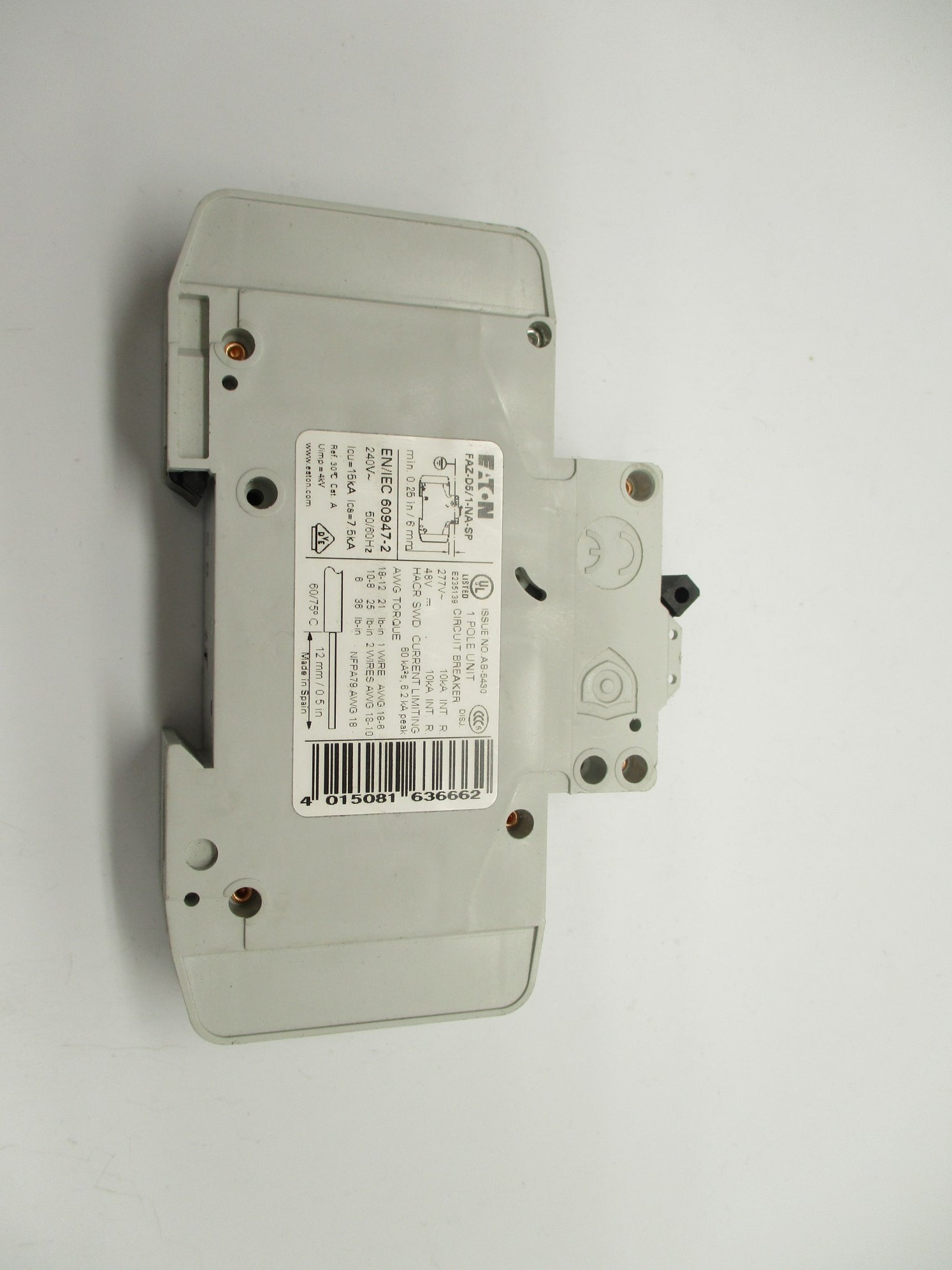 EATON FAZ-D5/1-NA-SP 5A 277V NSNP