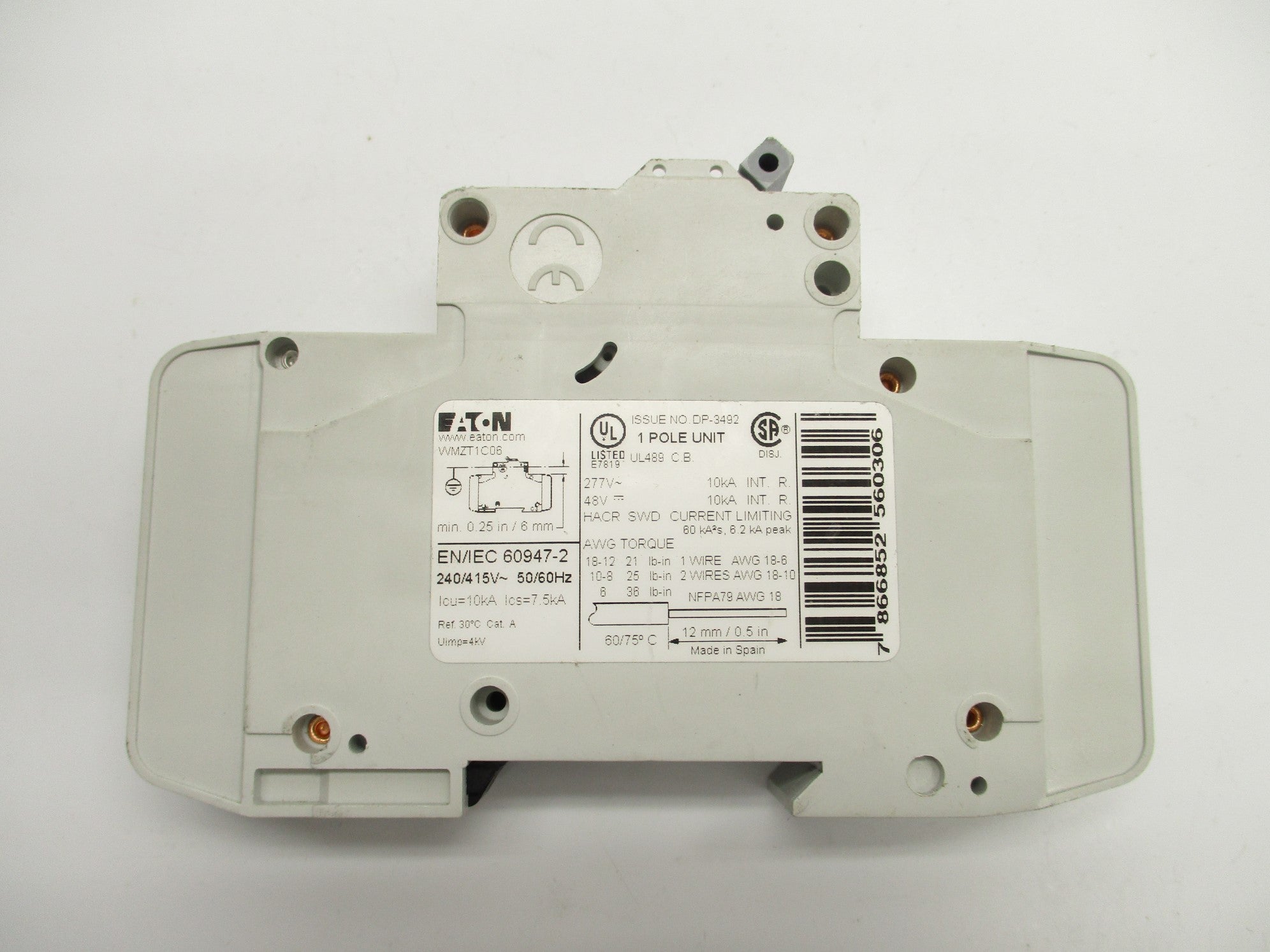EATON WMZT1C06 6A 277V NSNP