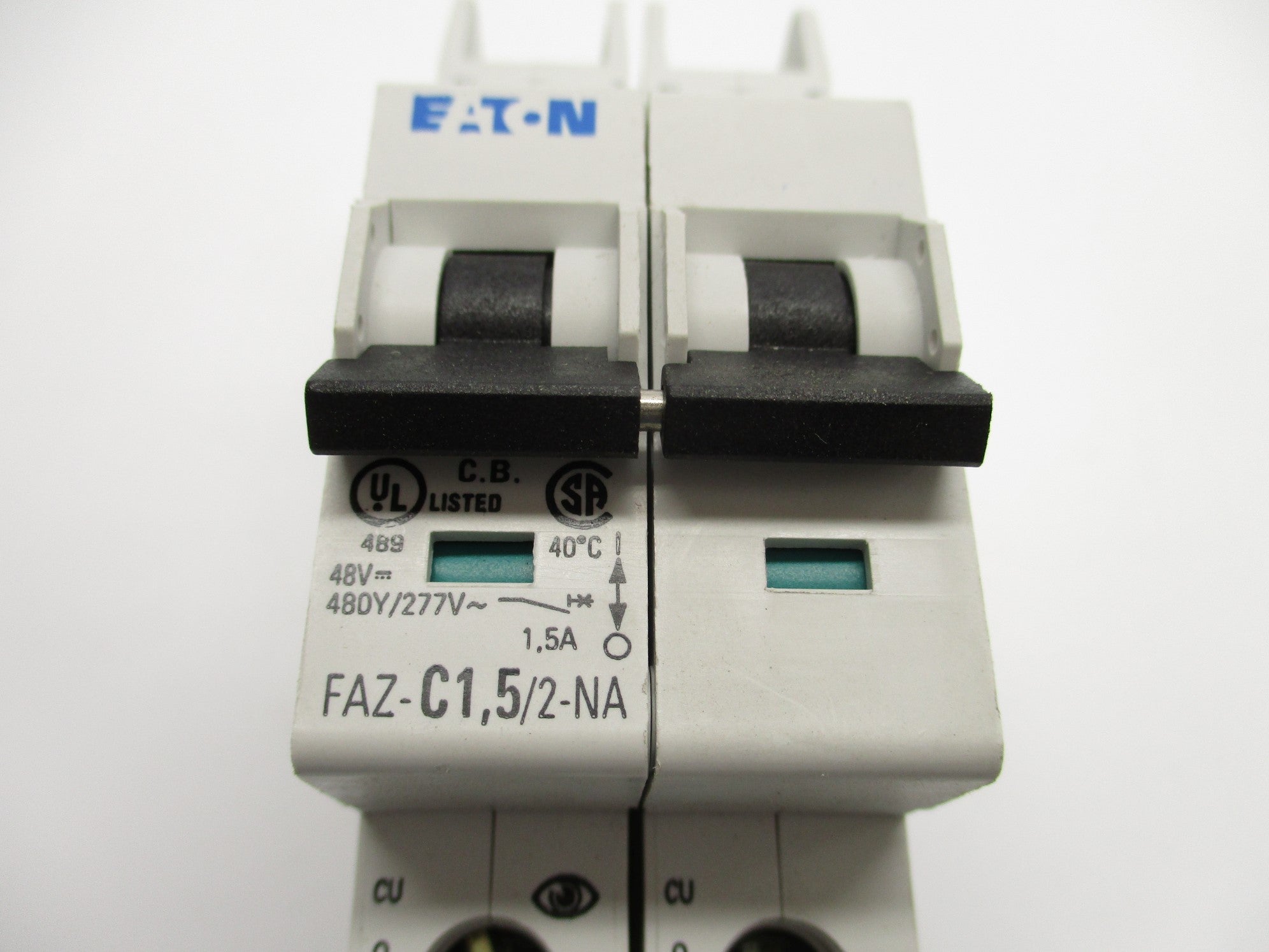 EATON FAZ-C1.5/2-NA 1.5A 480/277V (AS PICTURED) NSNP