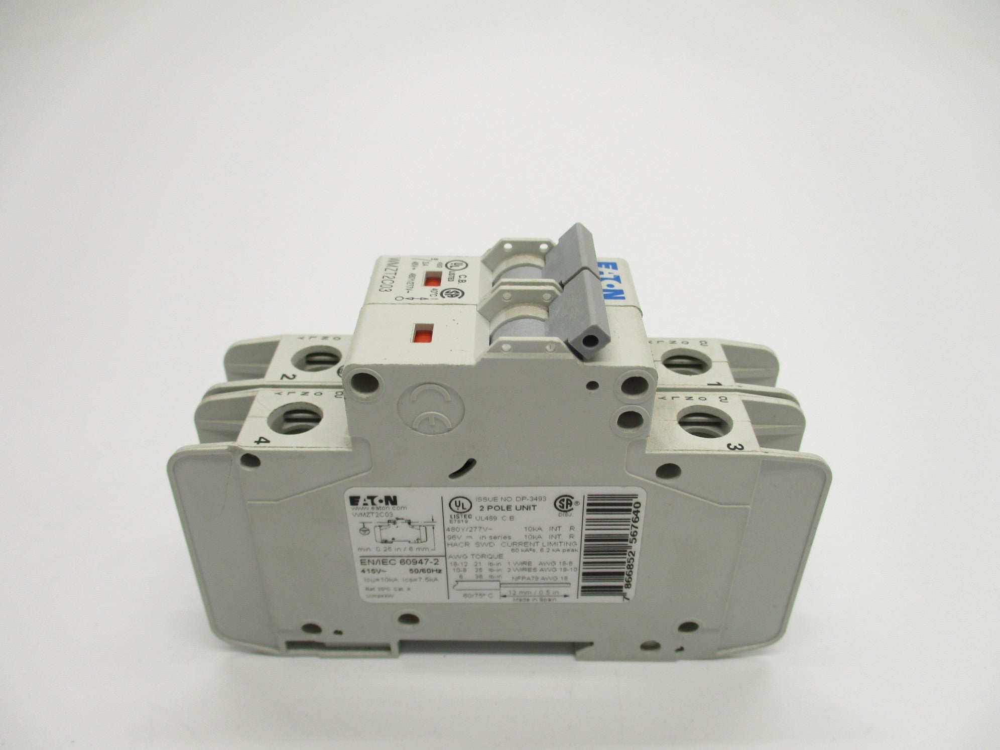 EATON WMZT2C03 3A 480/277V NSNP