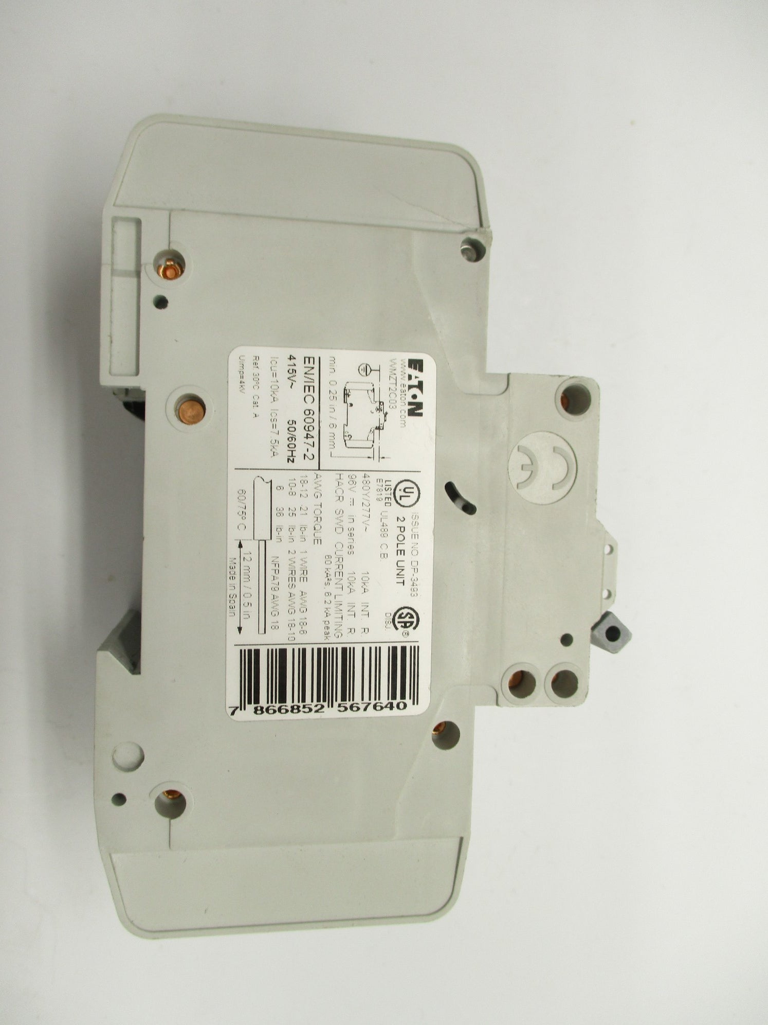 EATON WMZT2C03 3A 480/277V NSNP