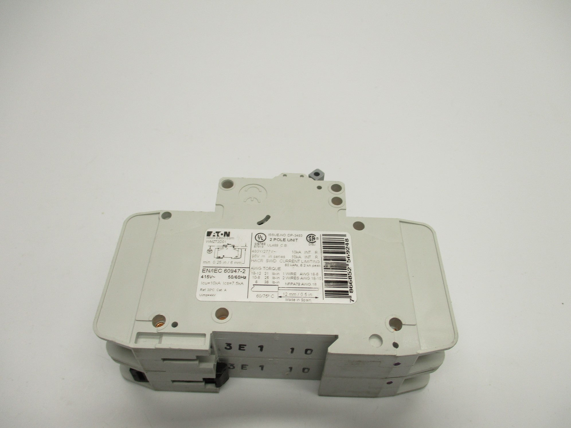 EATON WMZT2D01 1A 480/277V NSNP