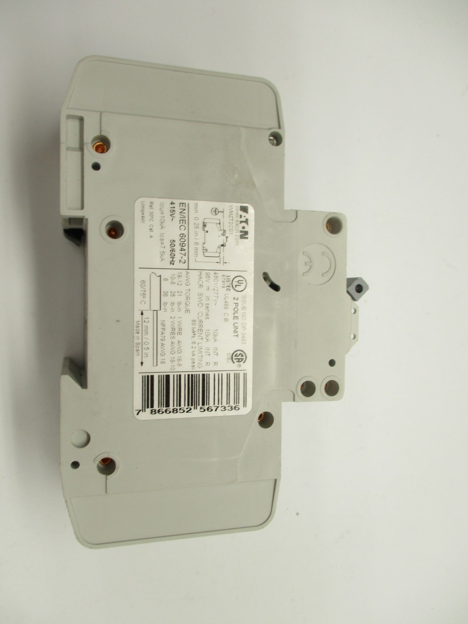 EATON WMZT2C01 1A 480/277V NSNP