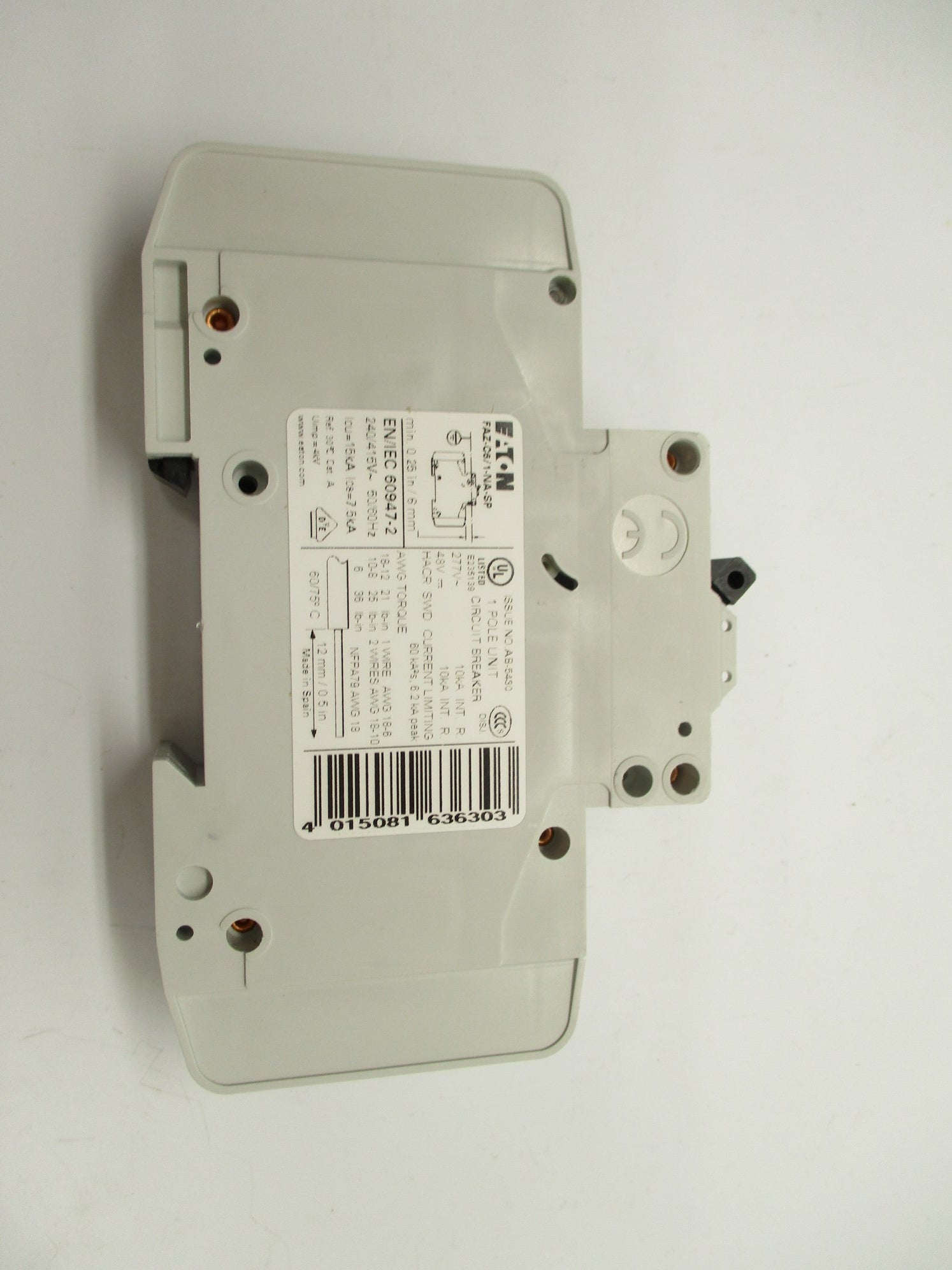EATON FAZ-C6/1-NA-SP 167130 277VAC 6A NSMP