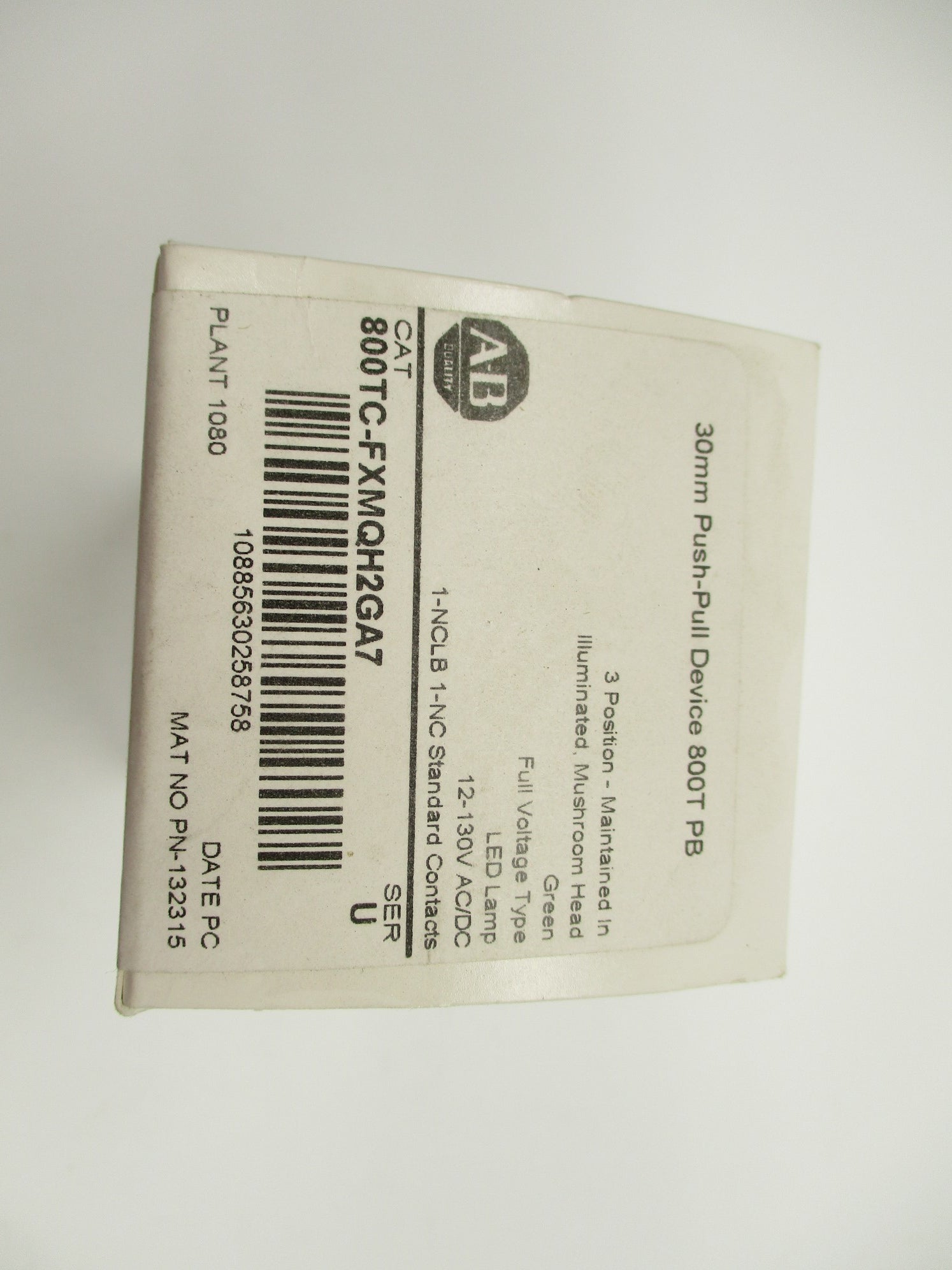 ALLEN BRADLEY 800TC-FXMQH2GA7 SER. U (WH) NSMP