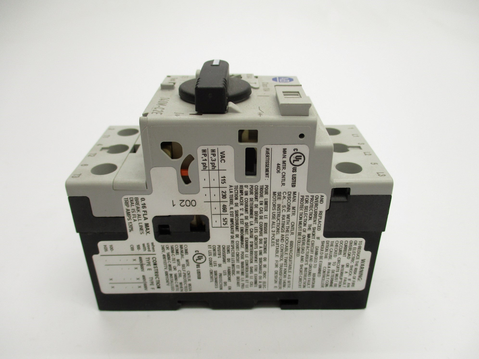 ALLEN BRADLEY 140M-C2E-A16 SER. C 0.1-0.16A 690V NSNP