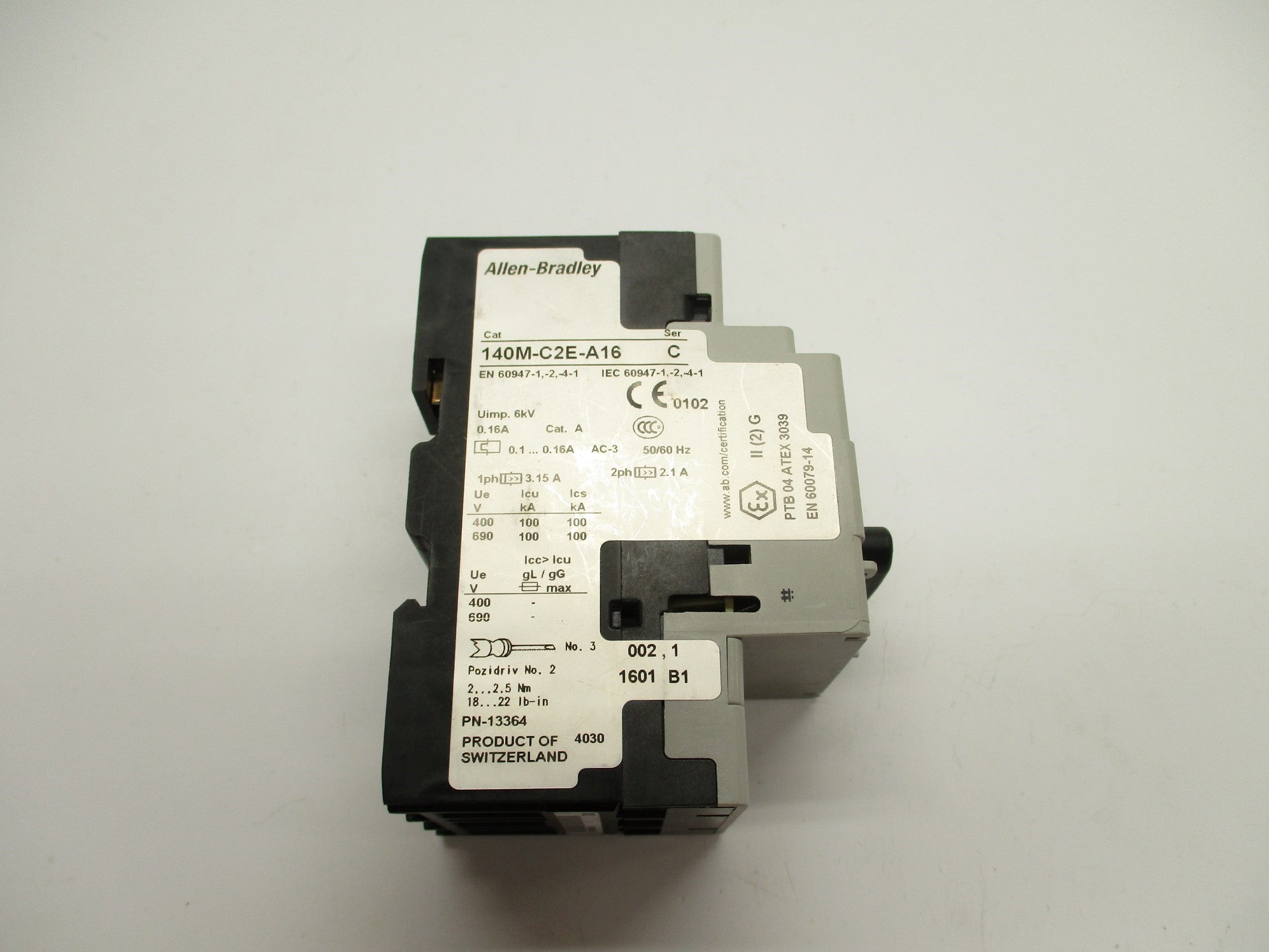 ALLEN BRADLEY 140M-C2E-A16 SER. C 0.1-0.16A 690V NSNP