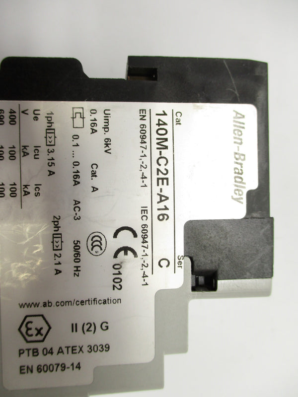 ALLEN BRADLEY 140M-C2E-A16 SER. C 0.1-0.16A 690V NSNP