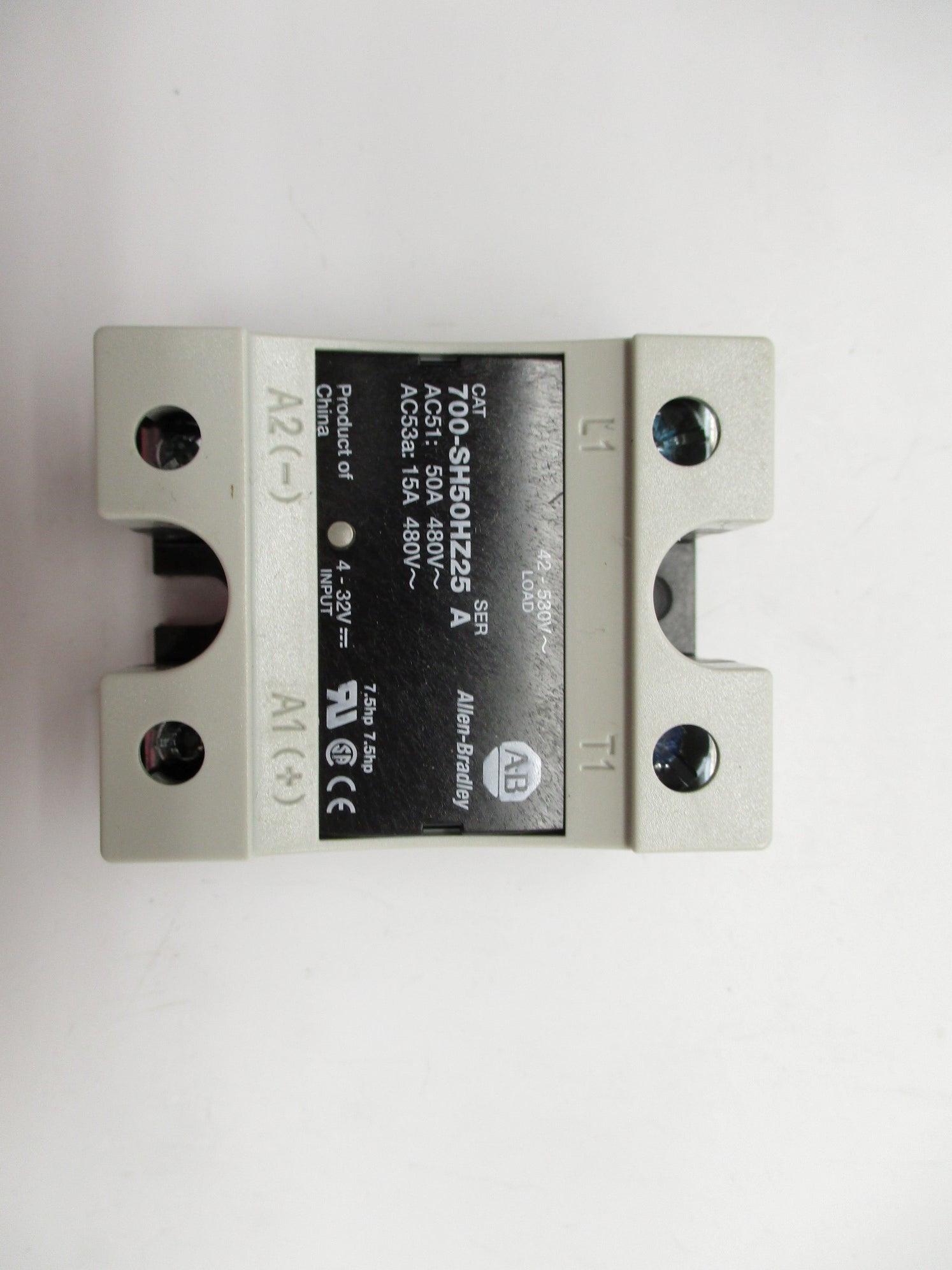 ALLEN BRADLEY 700-SH50HZ25 SER. A 50A 480V NSMP