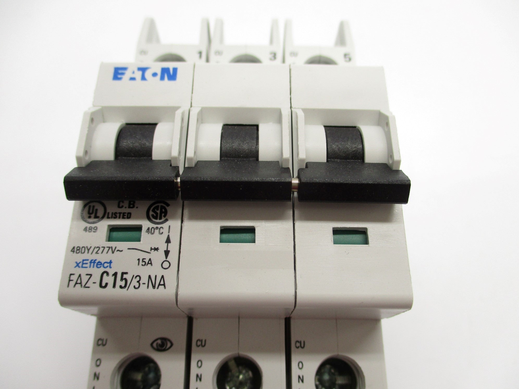 EATON FAZ-C15/3-NA 15A 480/277VAC NSMP